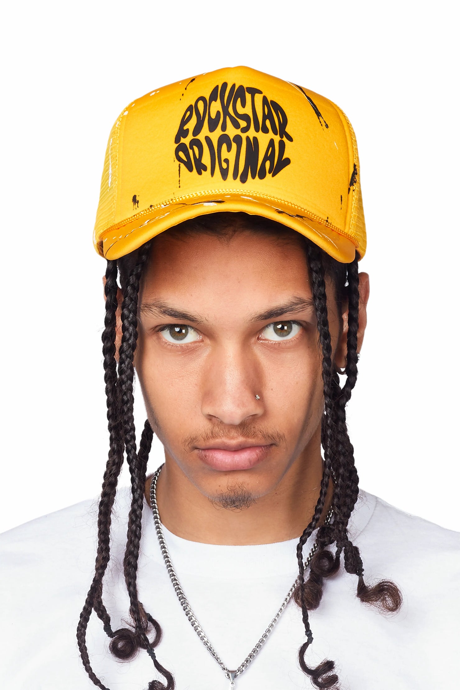 Marks Yellow Graphic Trucker Hat