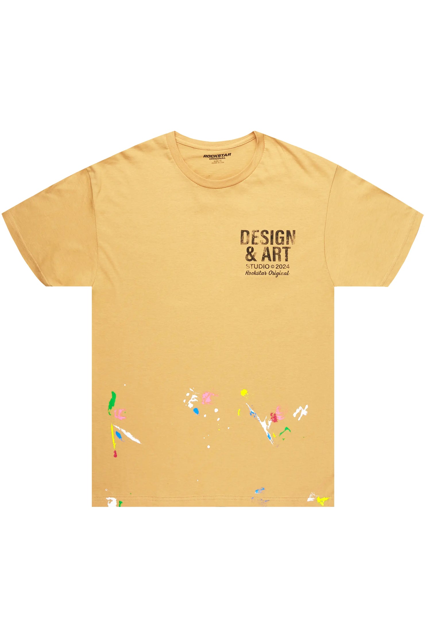 Mancha Beige/Black Graphic T-Shirt