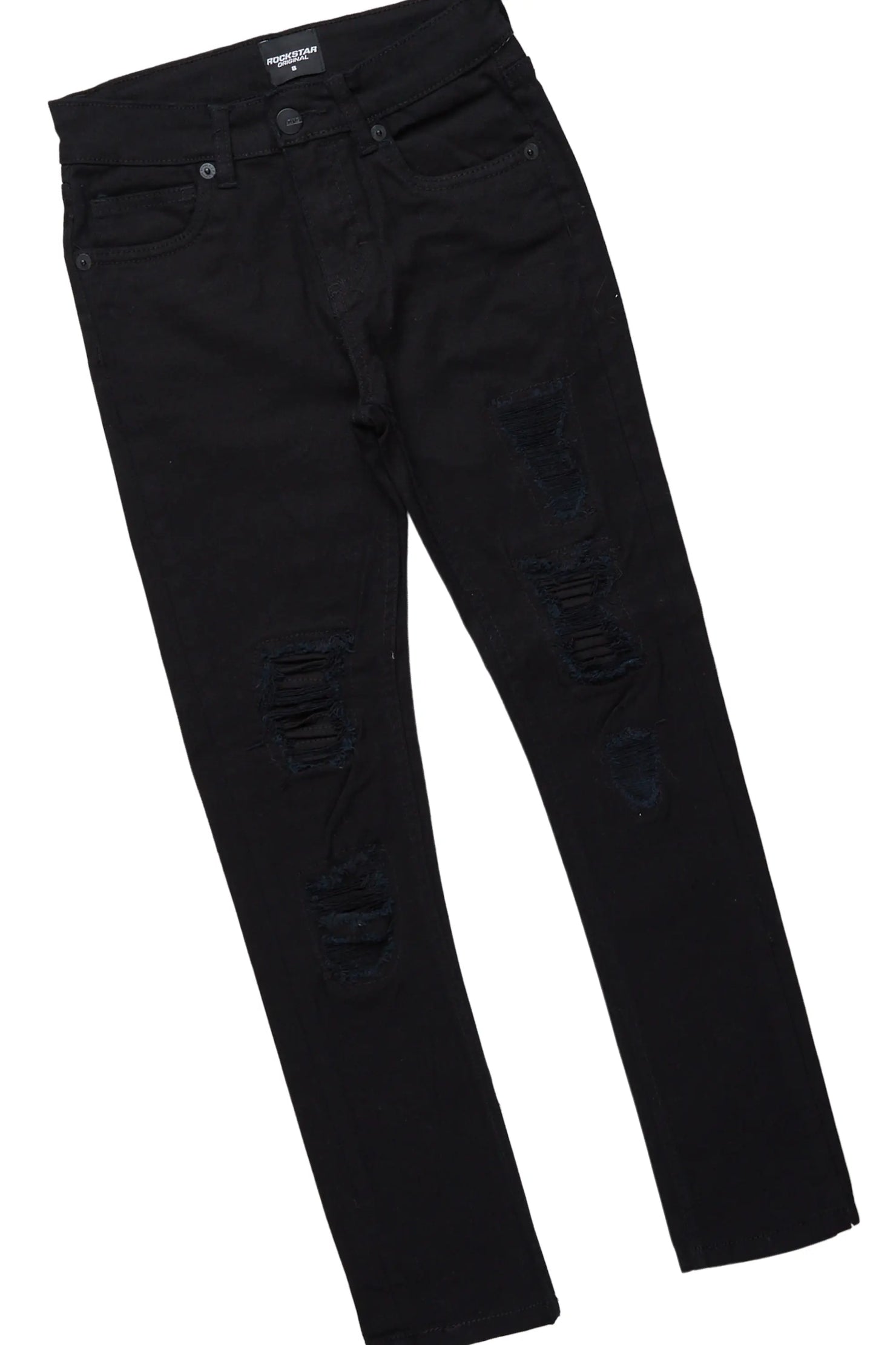 Boys Xorn White/Black T-Shirt/Frayed Jean Set