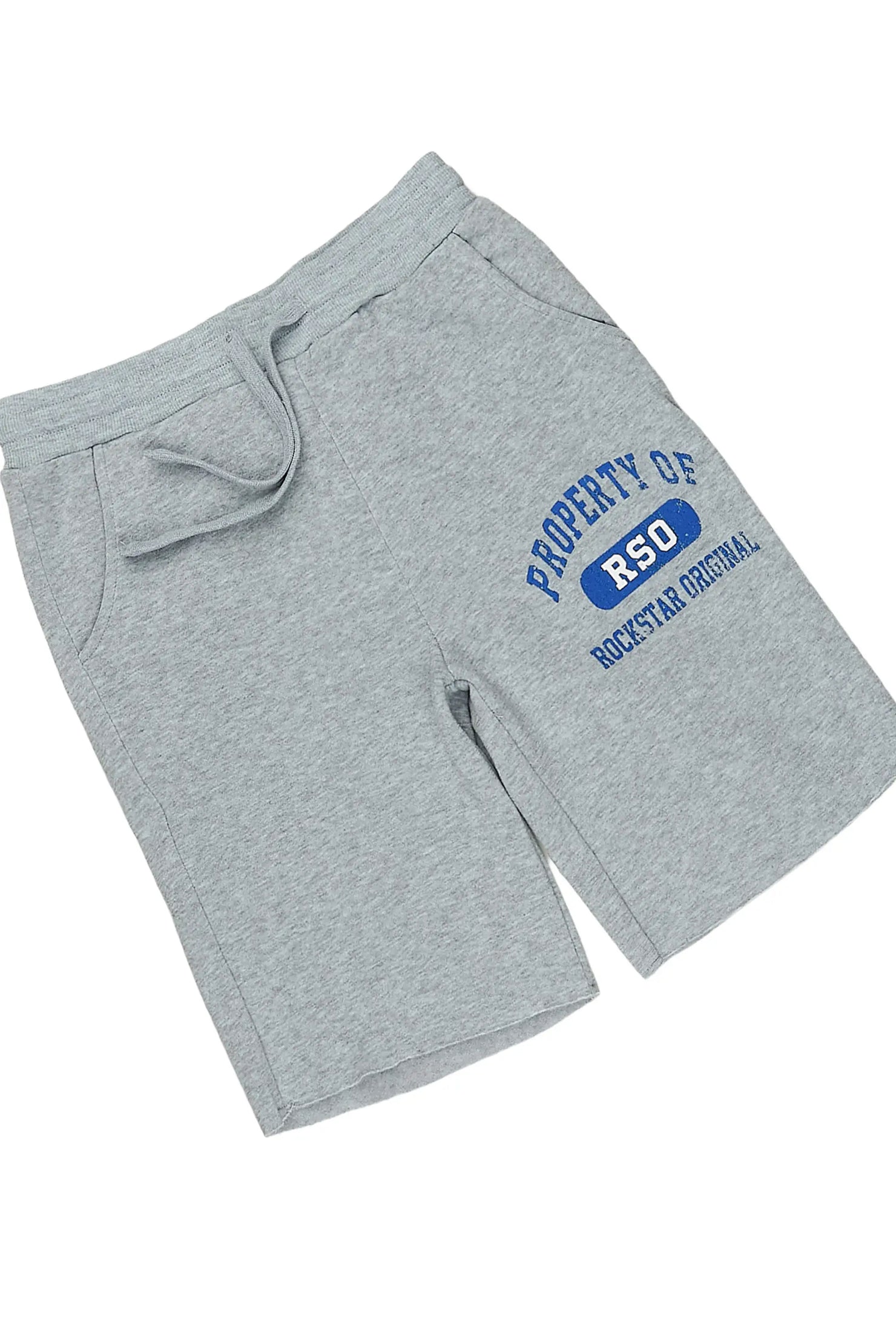 Boys Mavrix White/Grey T-Shirt Short Set