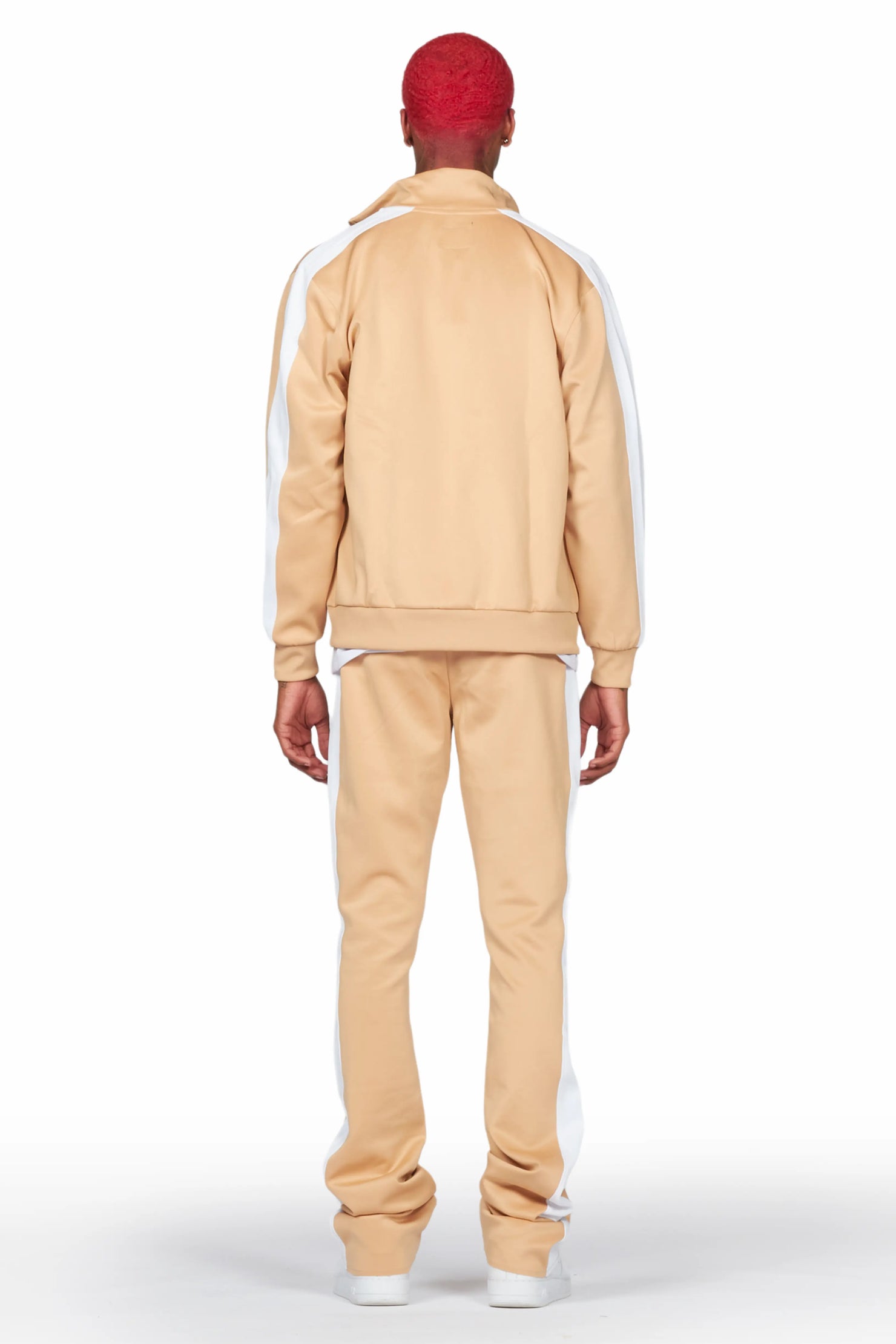 Alvyn Beige Tricot Super Stacked Track Set