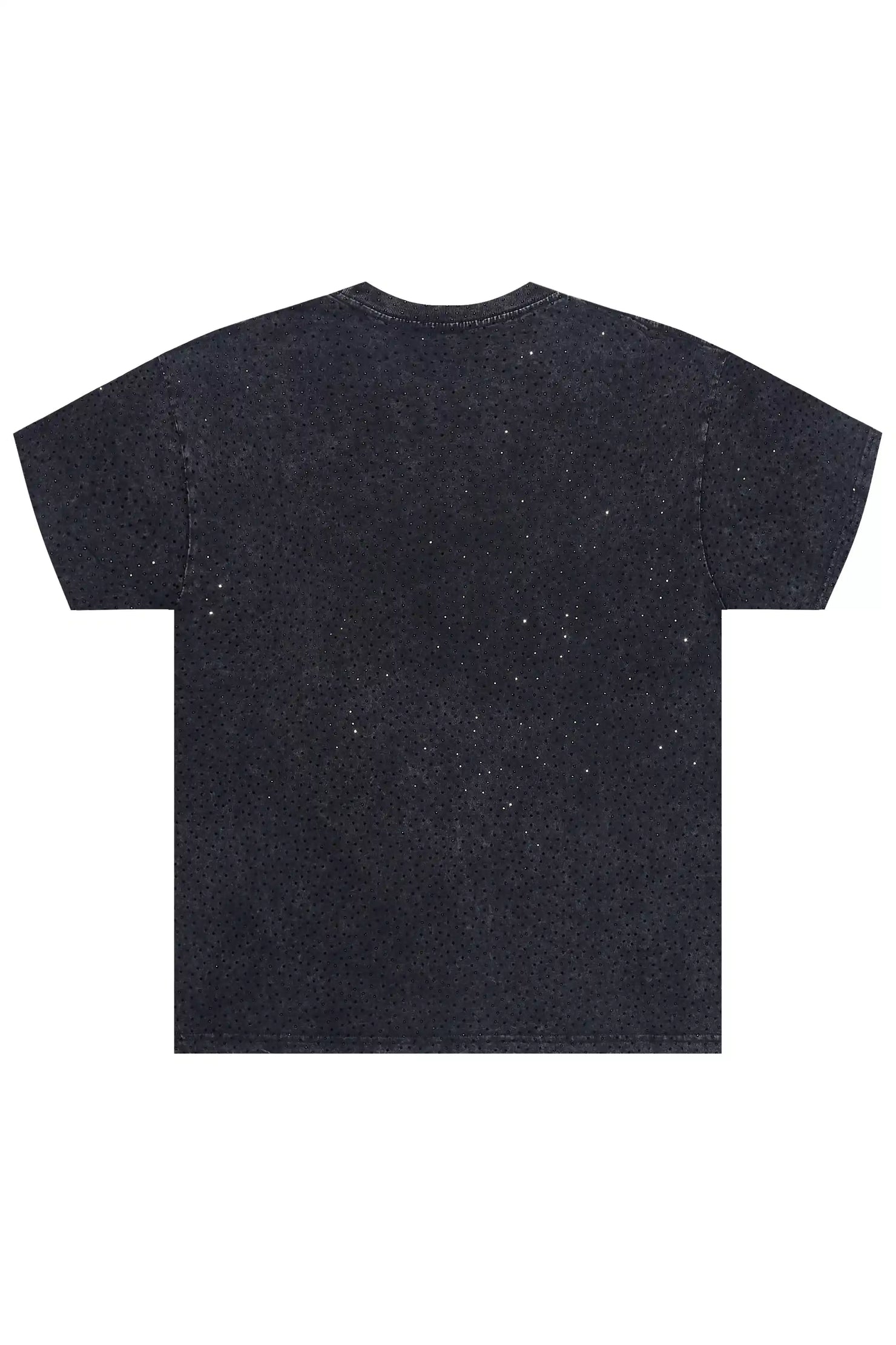 Kammile Black Rhinestone T-Shirt