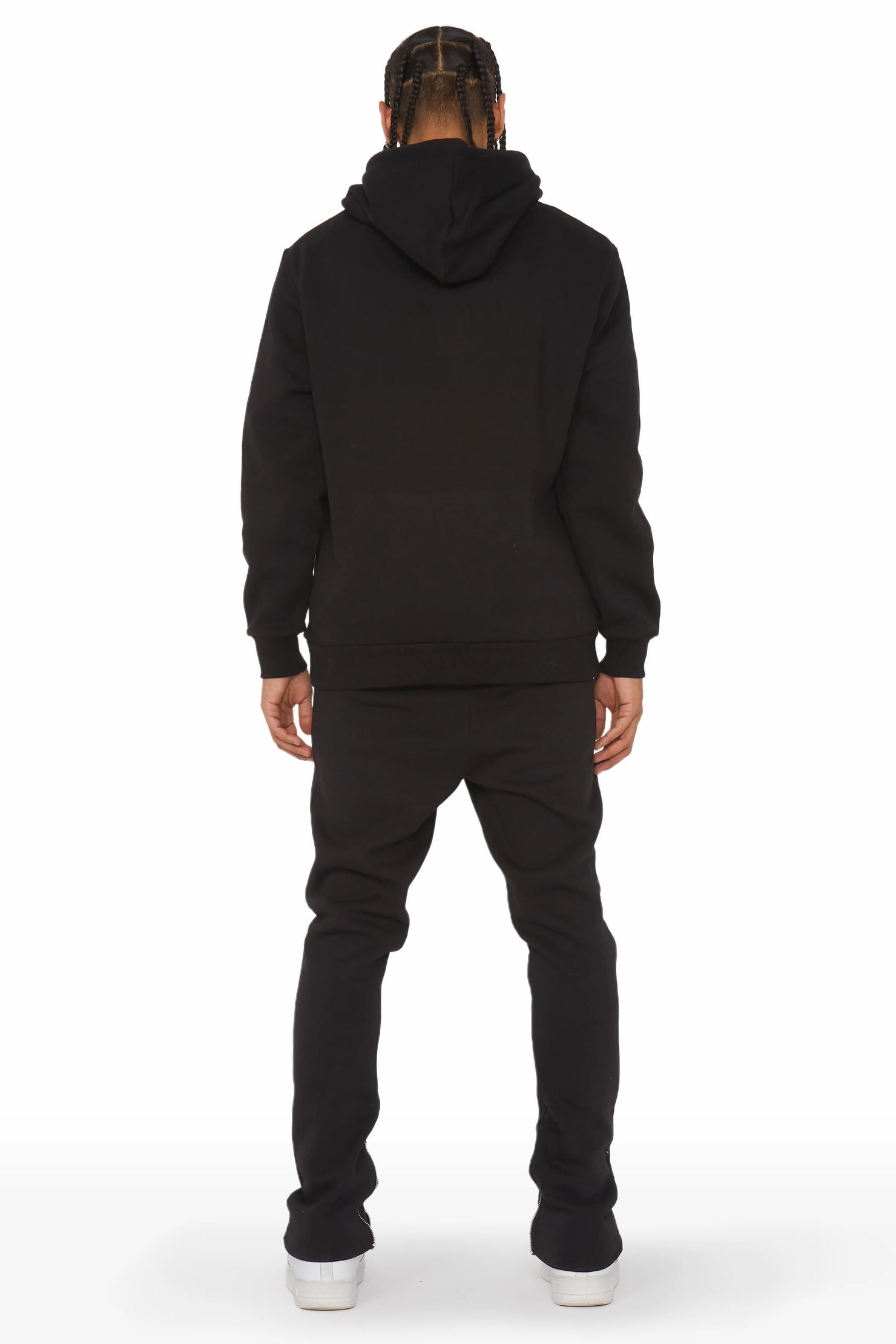 Clarke Black Slim Fit Track Set