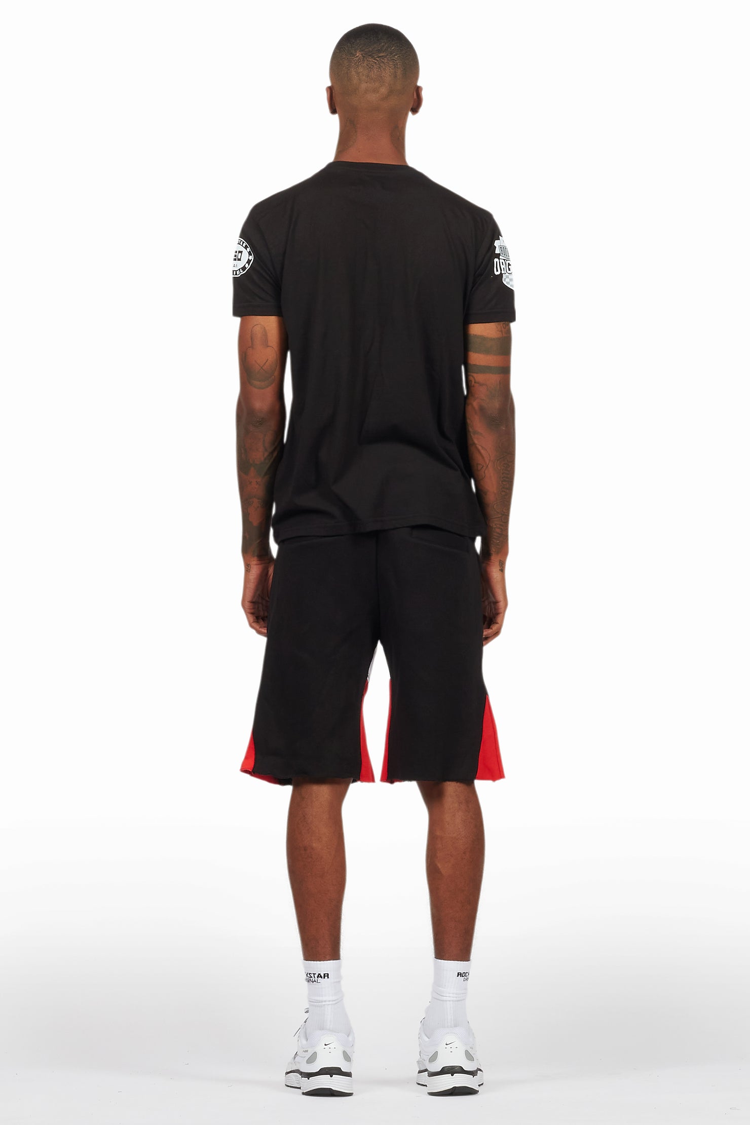 Amos Black Relaxed T-Shirt/Short Set