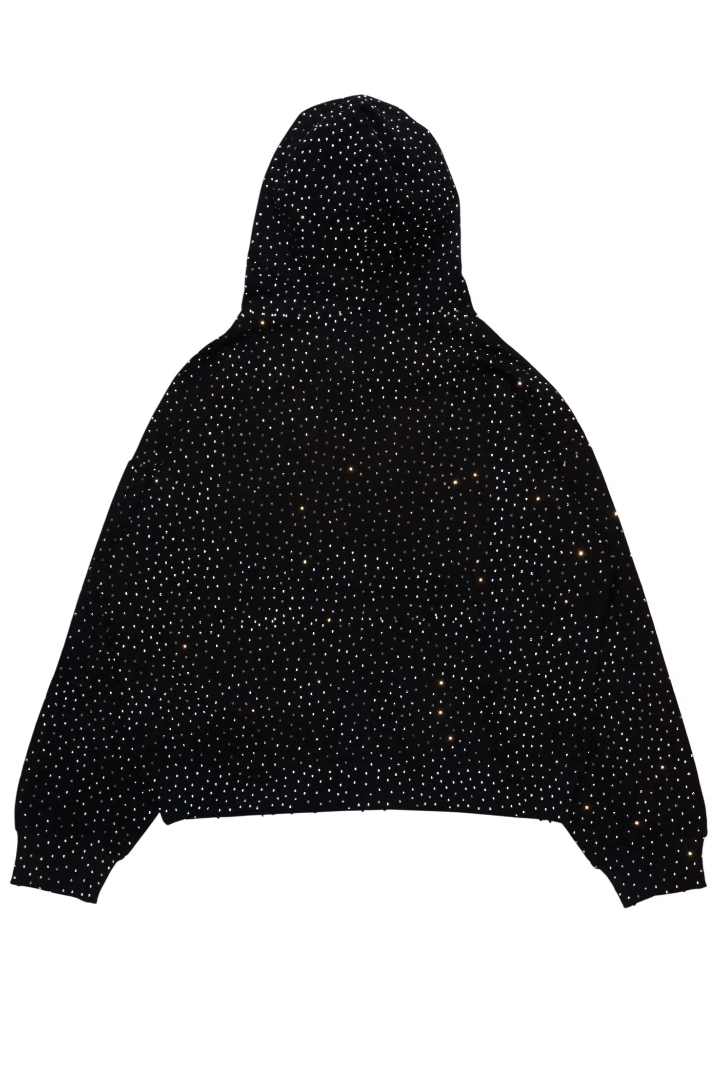 Roshanda Black Rhinestone Hoodie