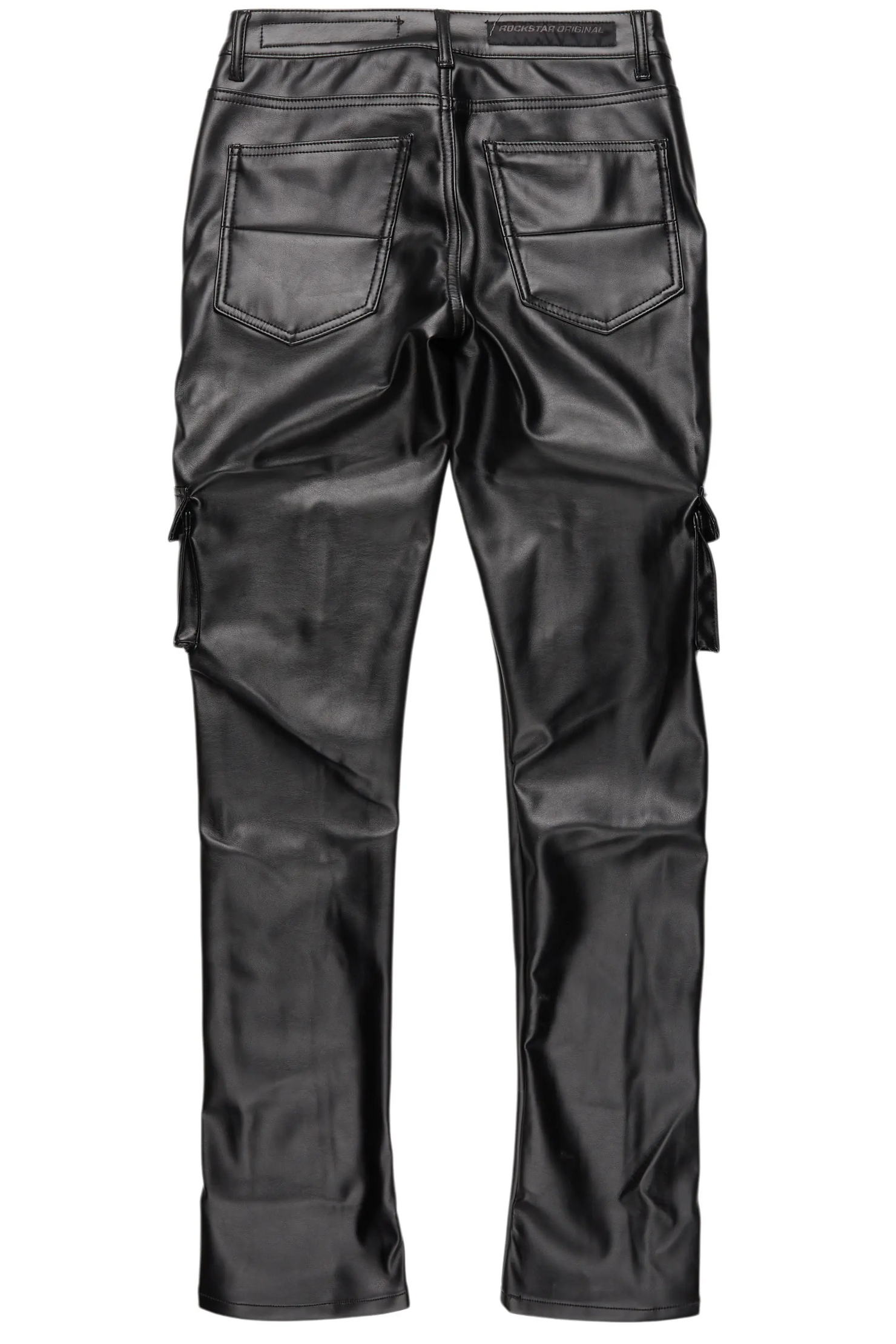 Kap Black Skinny Faux Leather Fit Jean