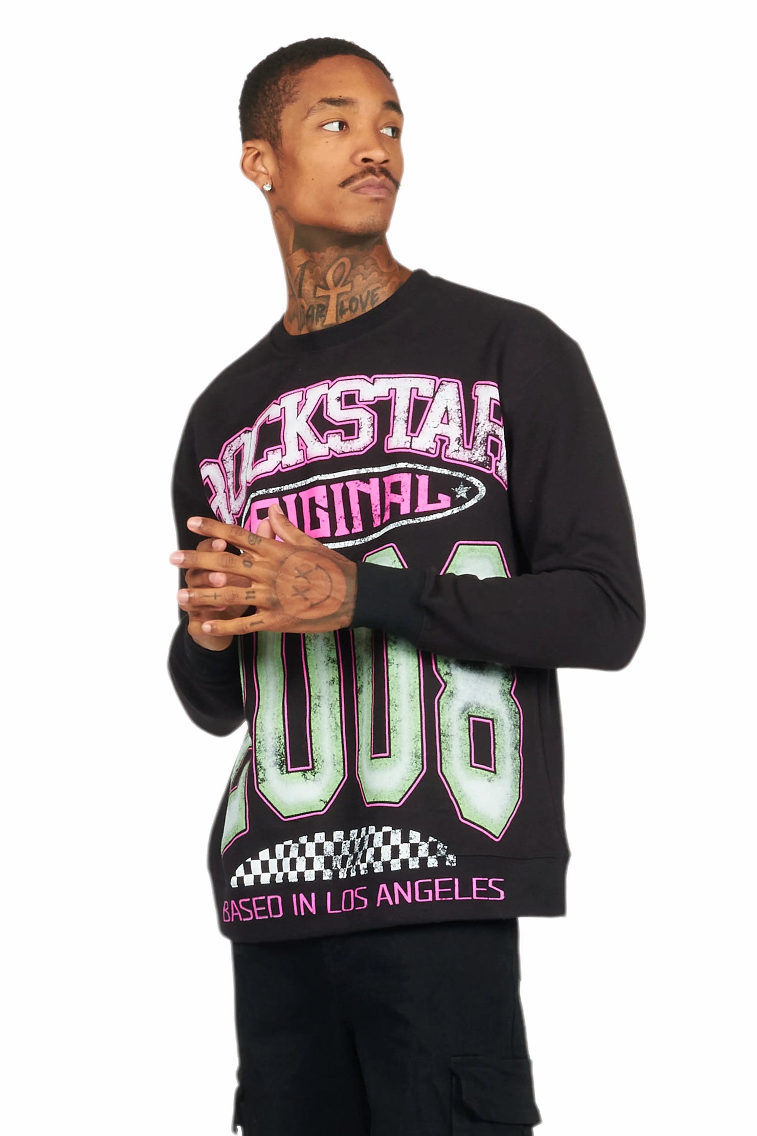 Jaren Black Graphic Crewneck