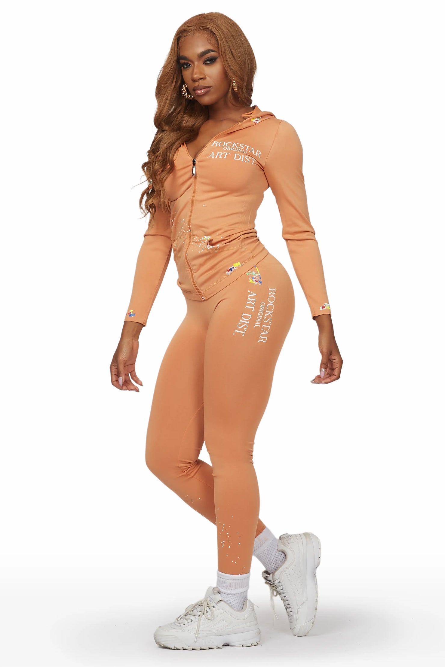 Kelci Apricot Painted Active Set