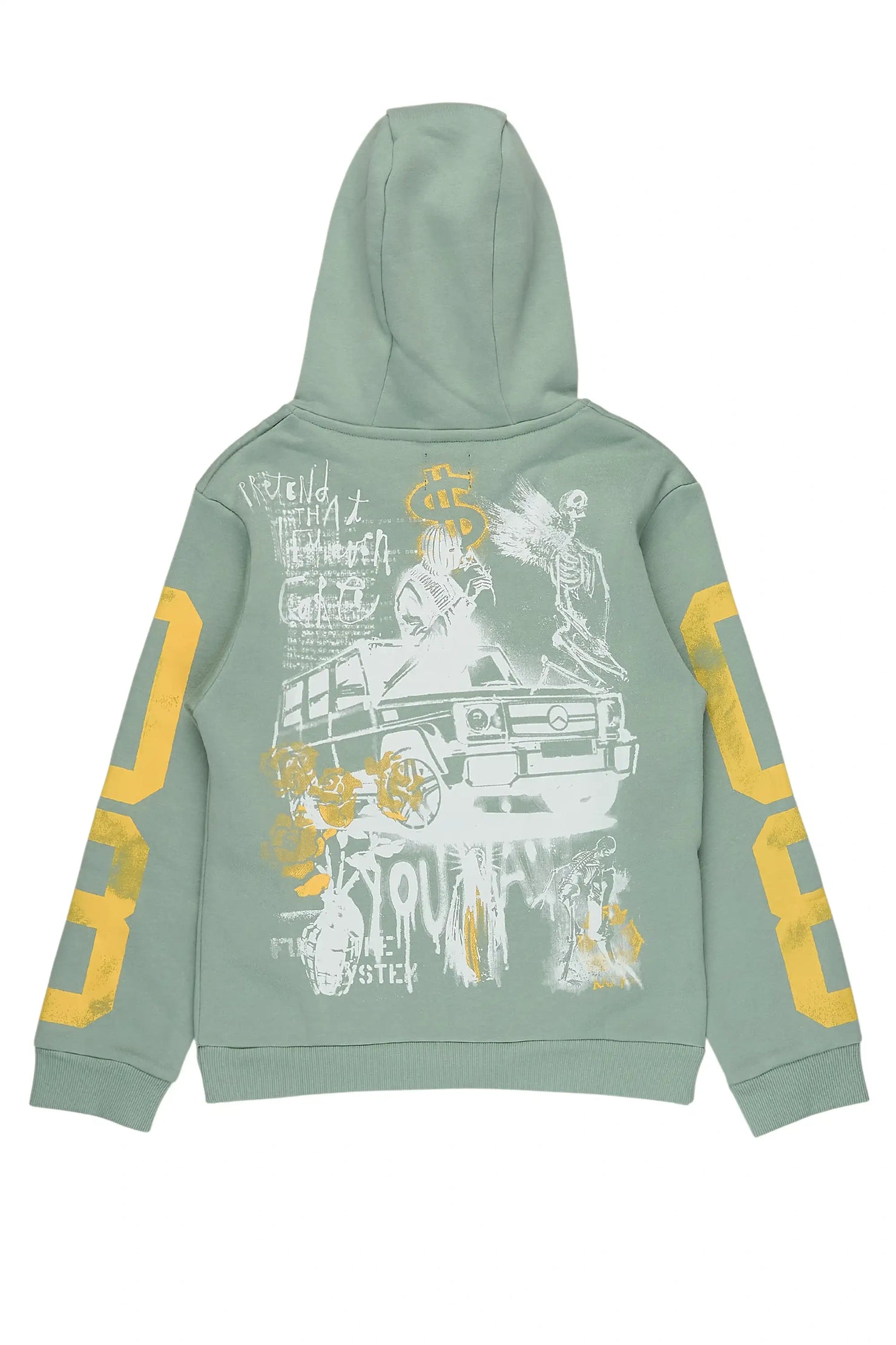 Boys Beau Sage Graphic Hoodie