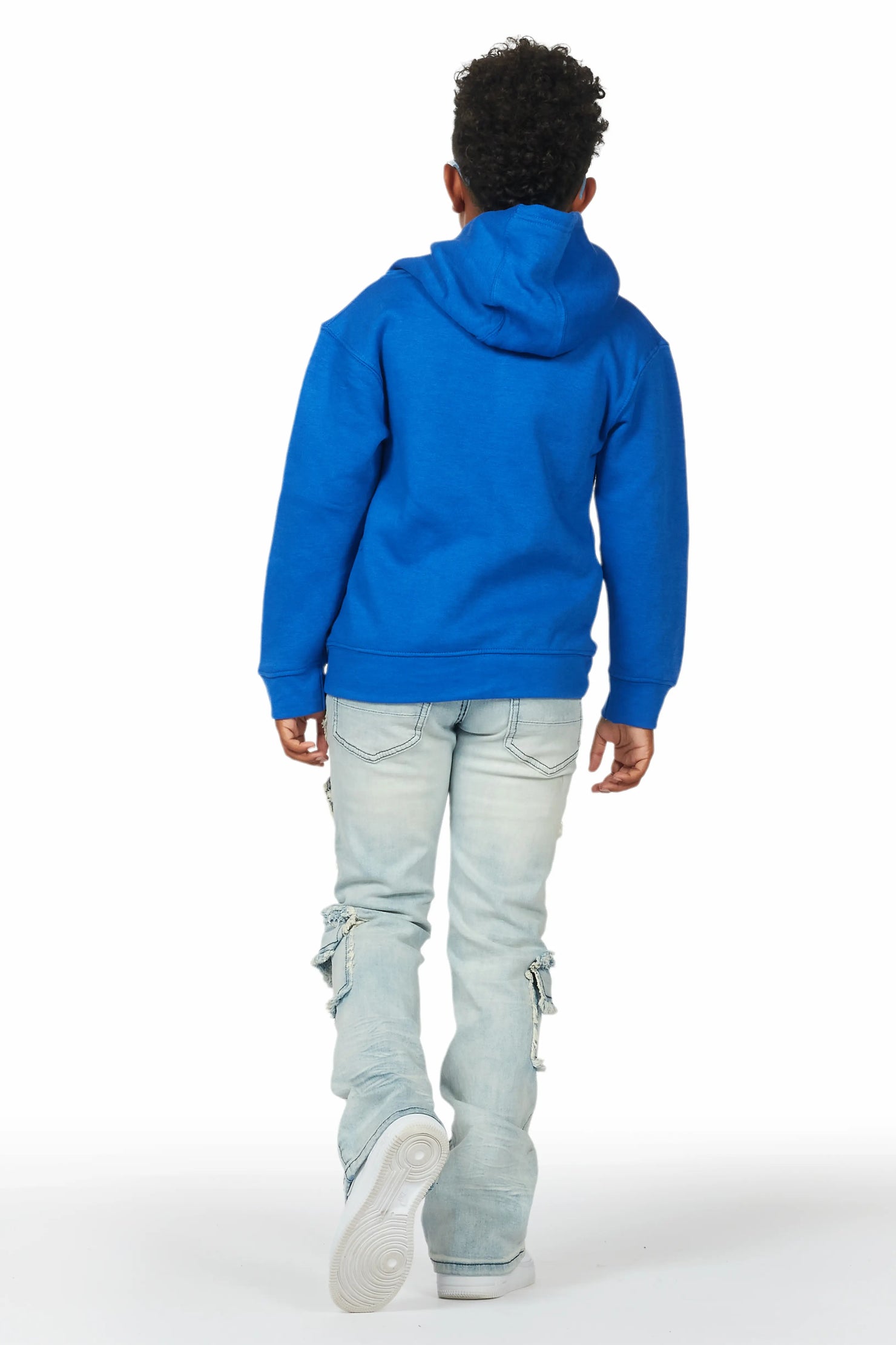 Boys Adril Blue Skinny Fit Cargo Jean