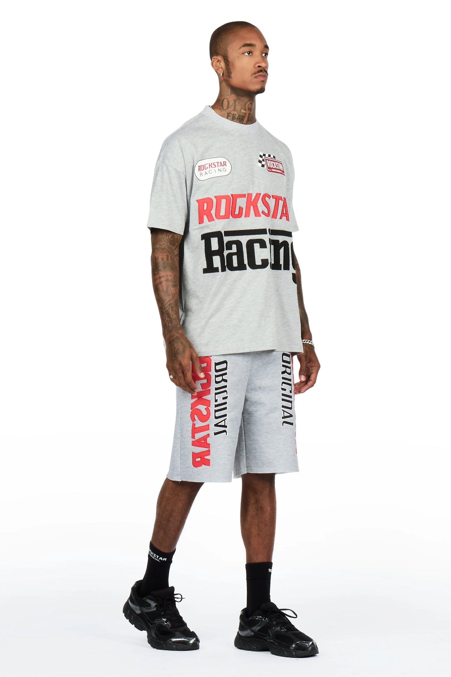 Spiller Heather Grey T-Shirt/Short Set
