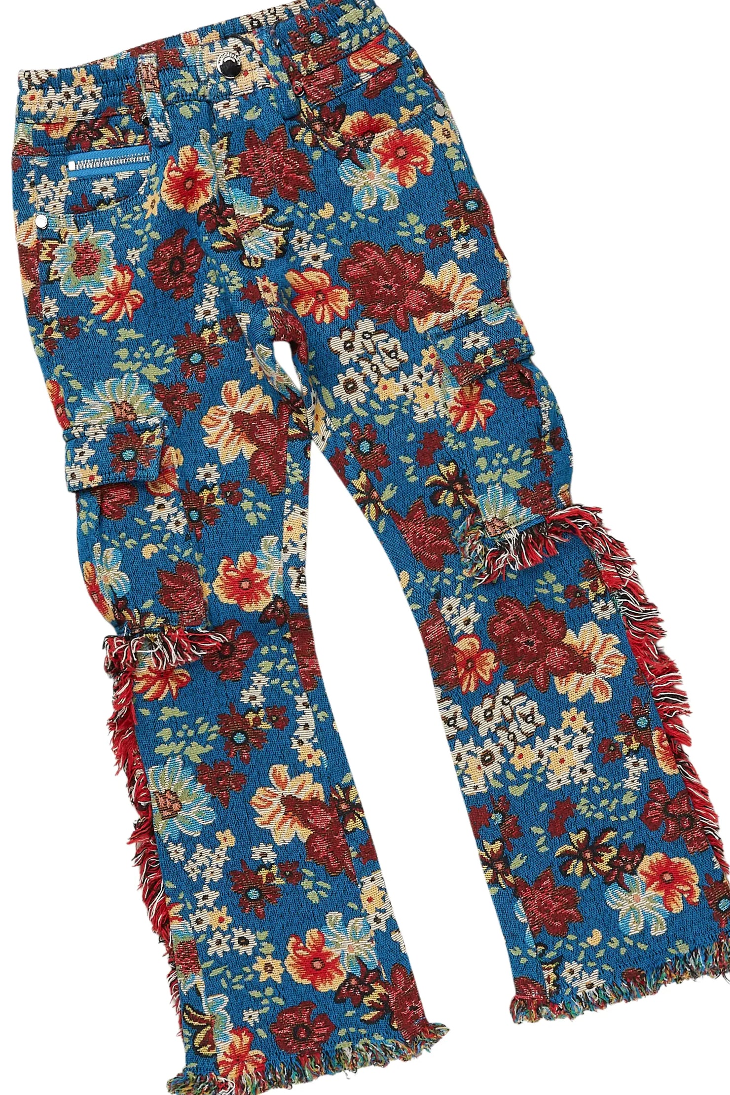 Boys Flavio Maroon Hoodie/Stacked Flare Jean Set