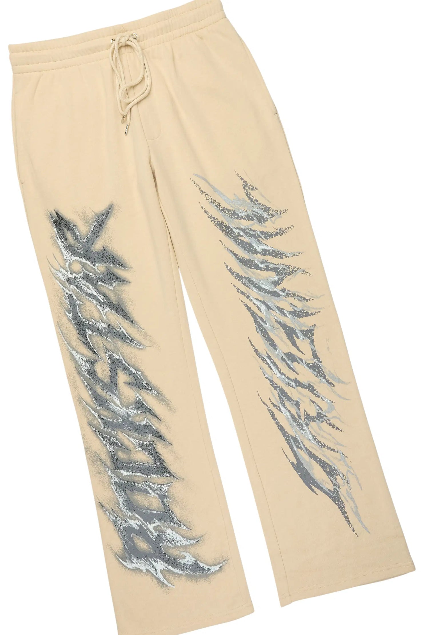 Jantra Beige Hoodie/Baggy Pant Track Set