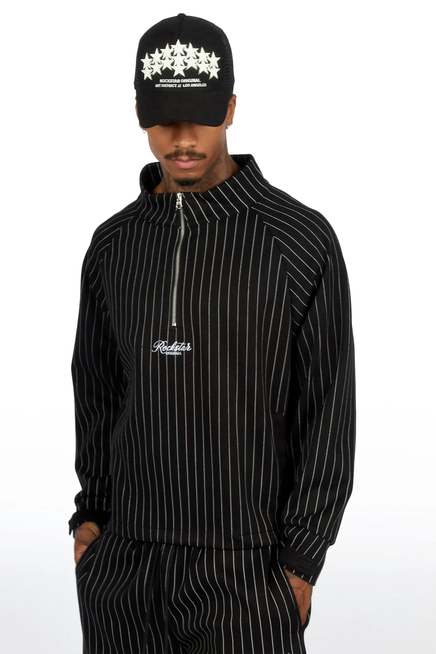 Kurve Black Rhinestone Trucker Hat
