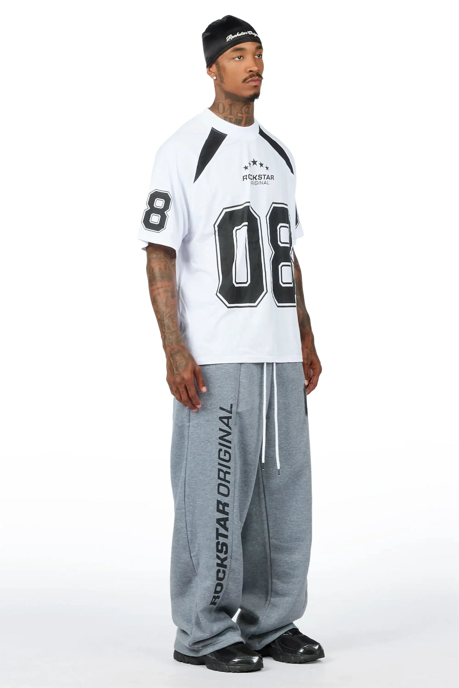 Wenner Heather Grey T-Shirt/Barrel Fit Set