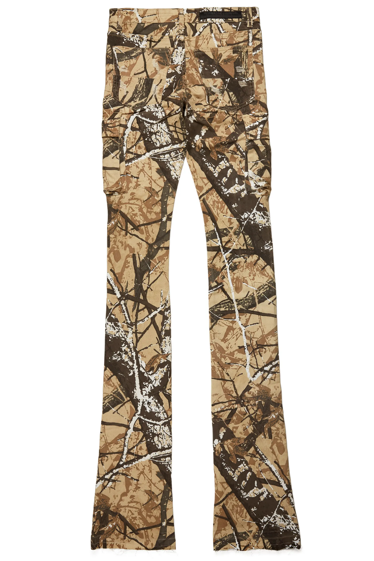 Renn Beige/TreeCamo Super Stacked Flare Jean