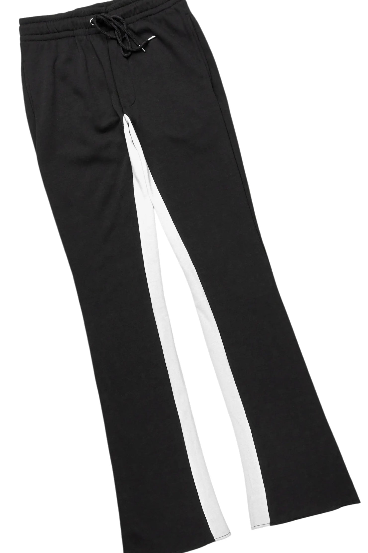 Basic Black/White Hoodie/Baggy Track Pant Set