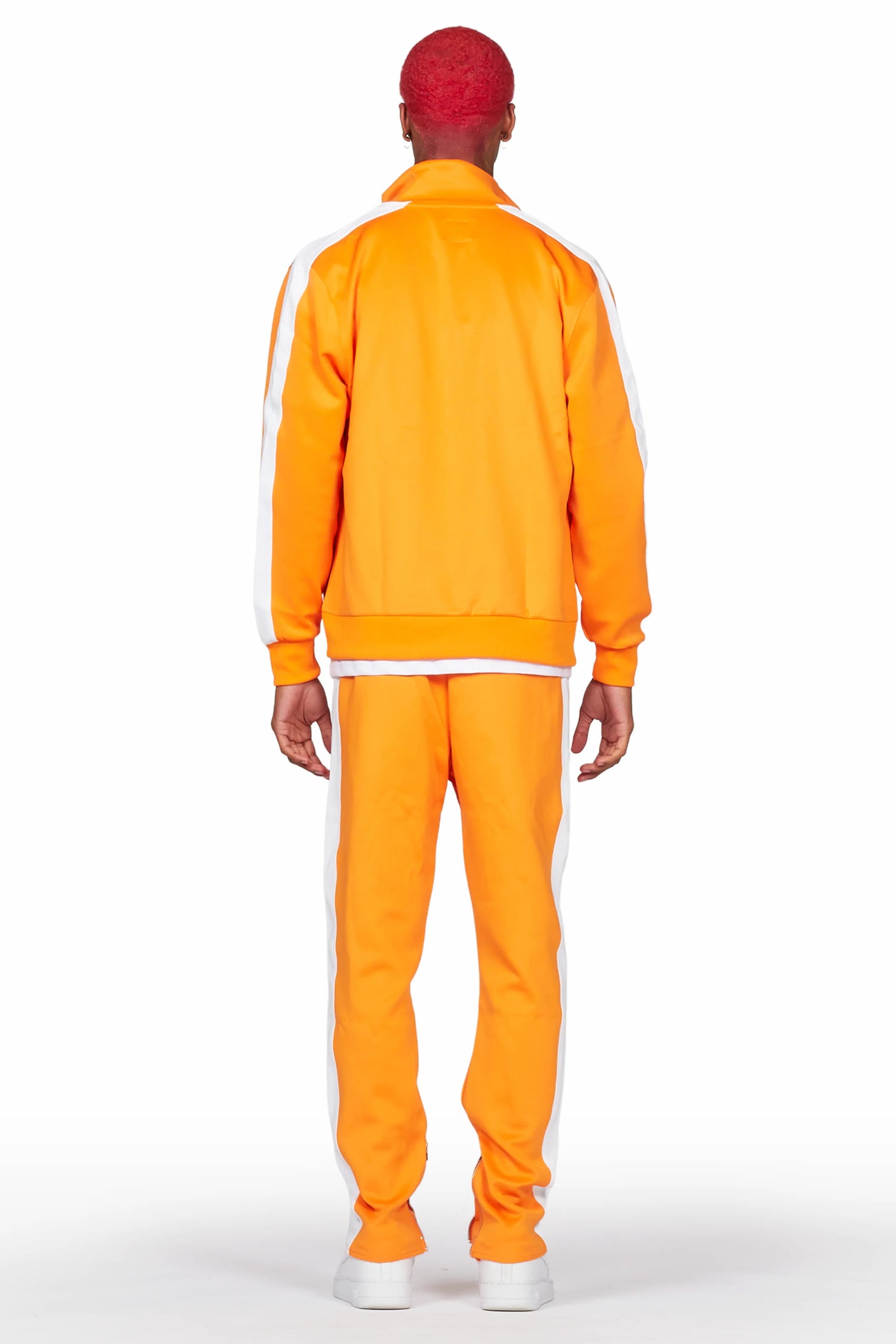 Rockstar Art Dist. Orange Tricot Slim Fit Track Set