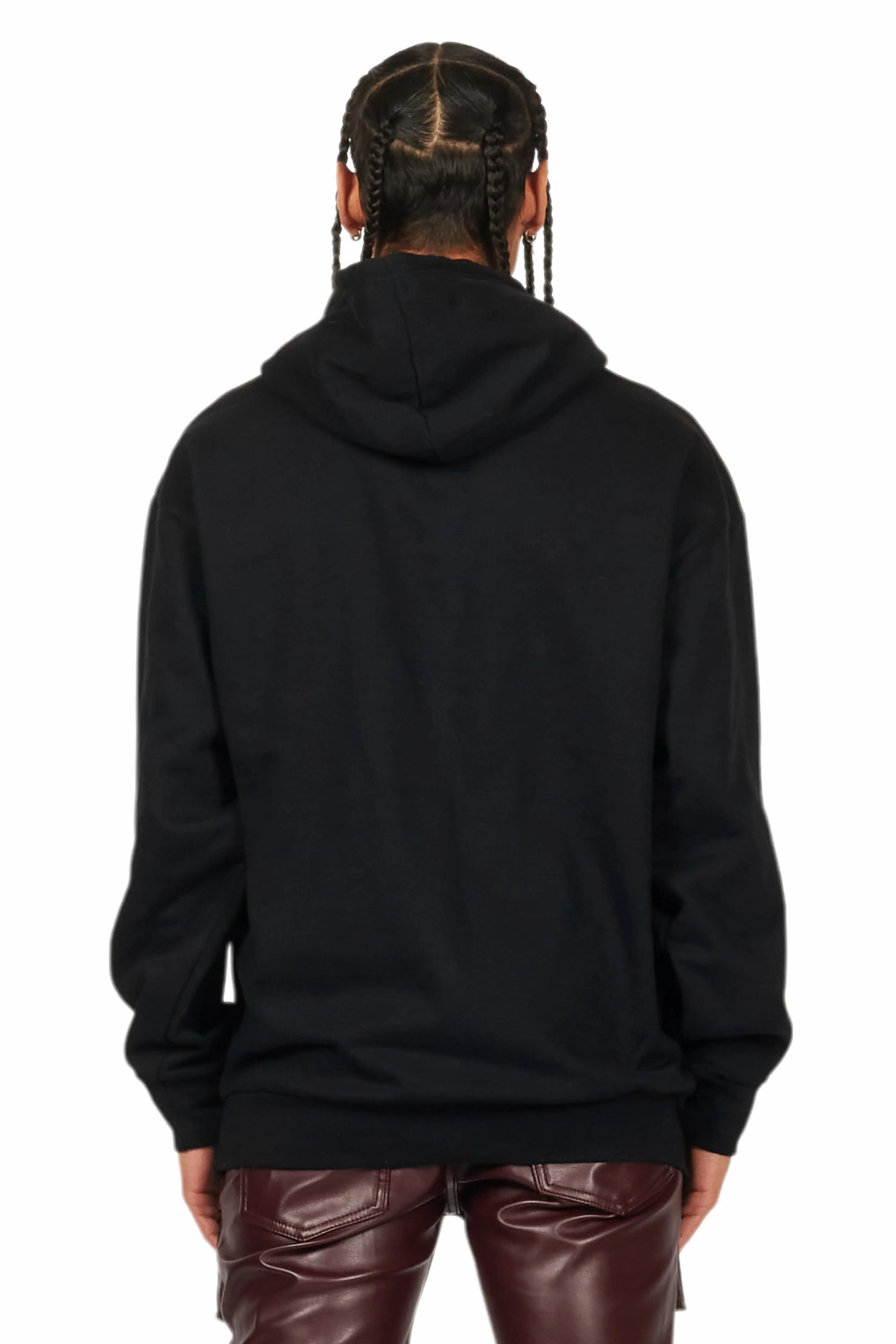 Sana Black Graphic Hoodie