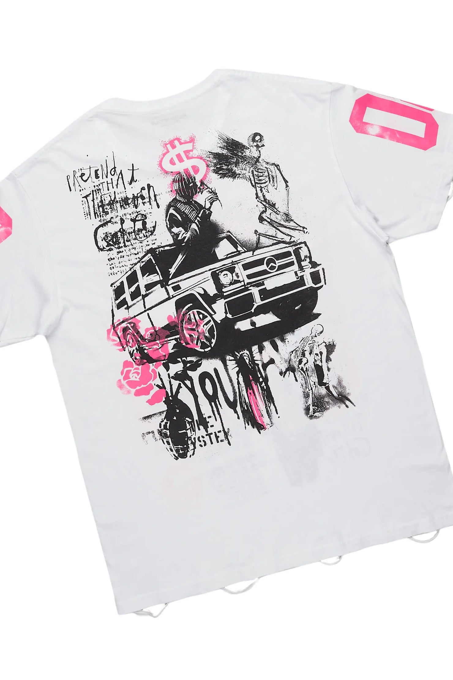 Rasheeta White/Camo T-Shirt & Jean Set