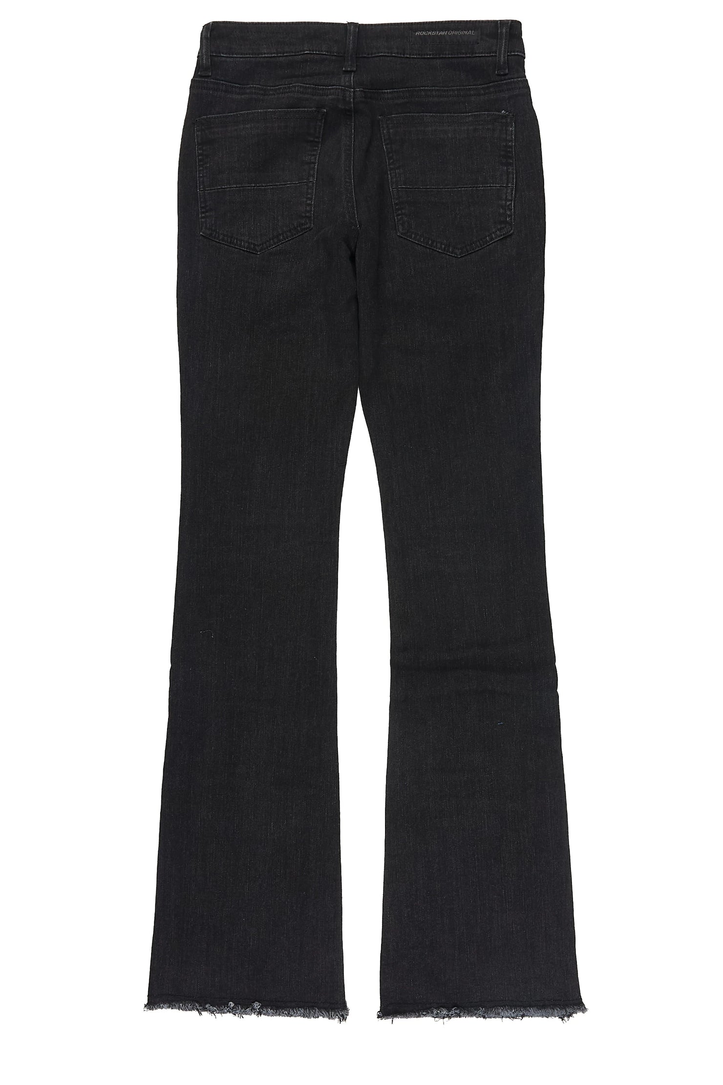 Boys Leonardo Black Stacked Flare Jean