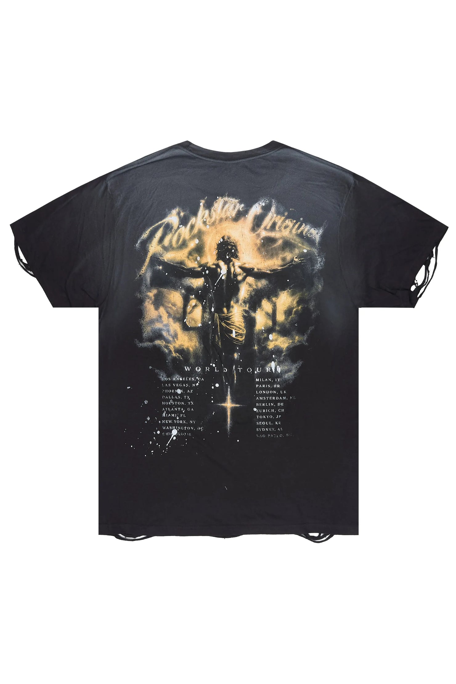 Dade Black Oversized Graphic T-Shirt