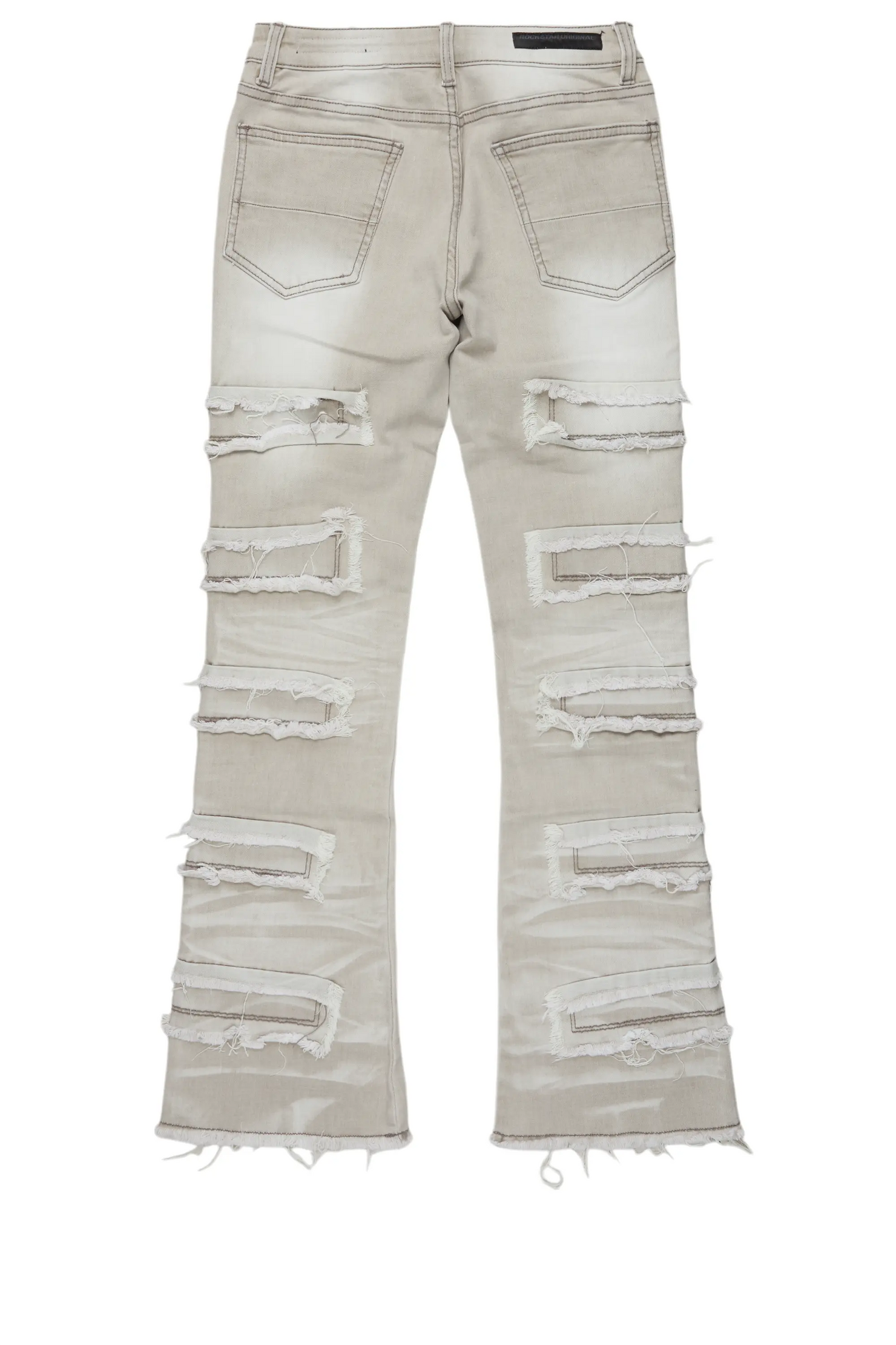 Boys Rudolf Grey Stacked Flare Jean