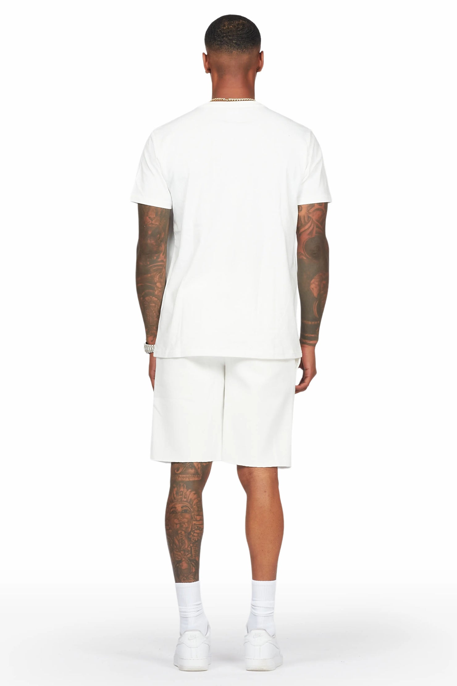 Oberon White T-Shirt/Short Set