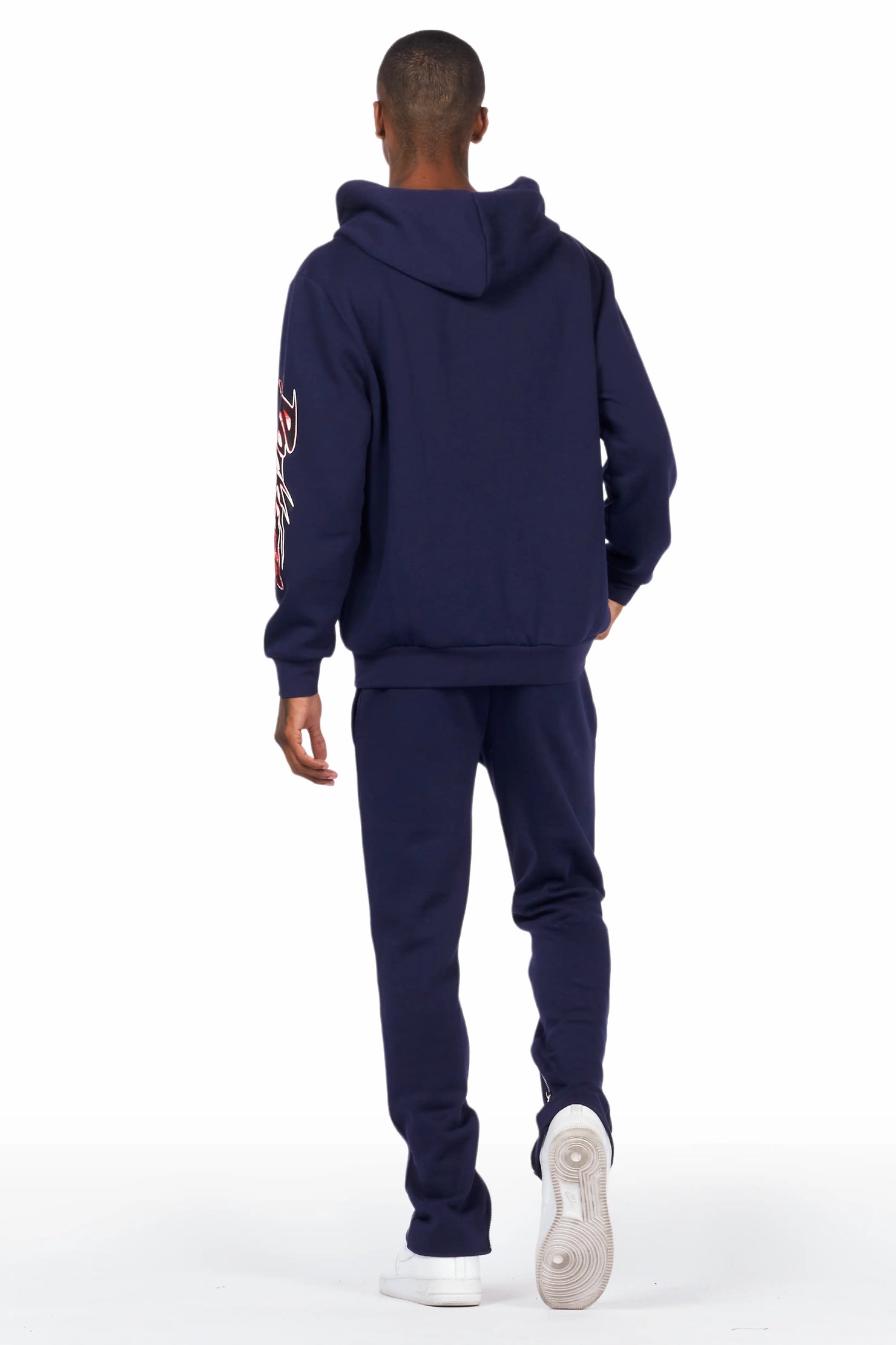Tidus Navy Slim Fit Track Set