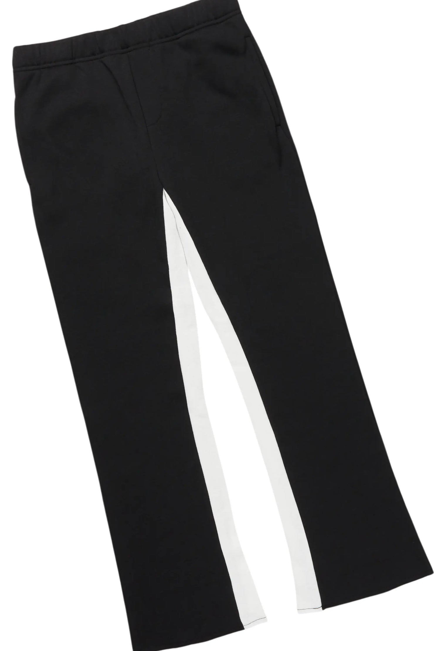 Boys Beno Black/Green T-Shirt/Stacked Flare Pant Set