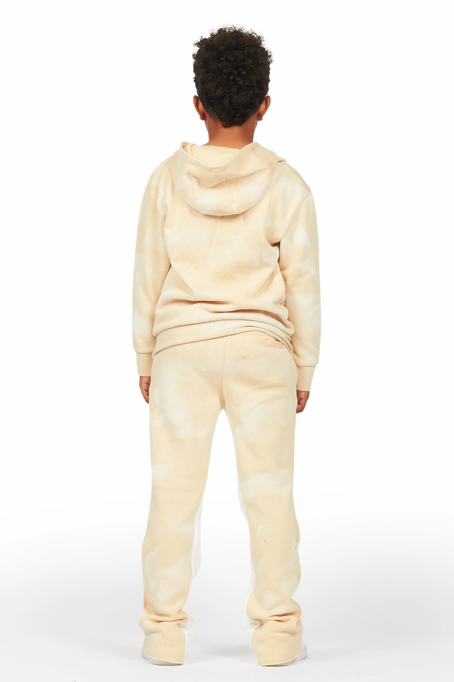 Boys Nelly Beige Baggy Fit Track Set