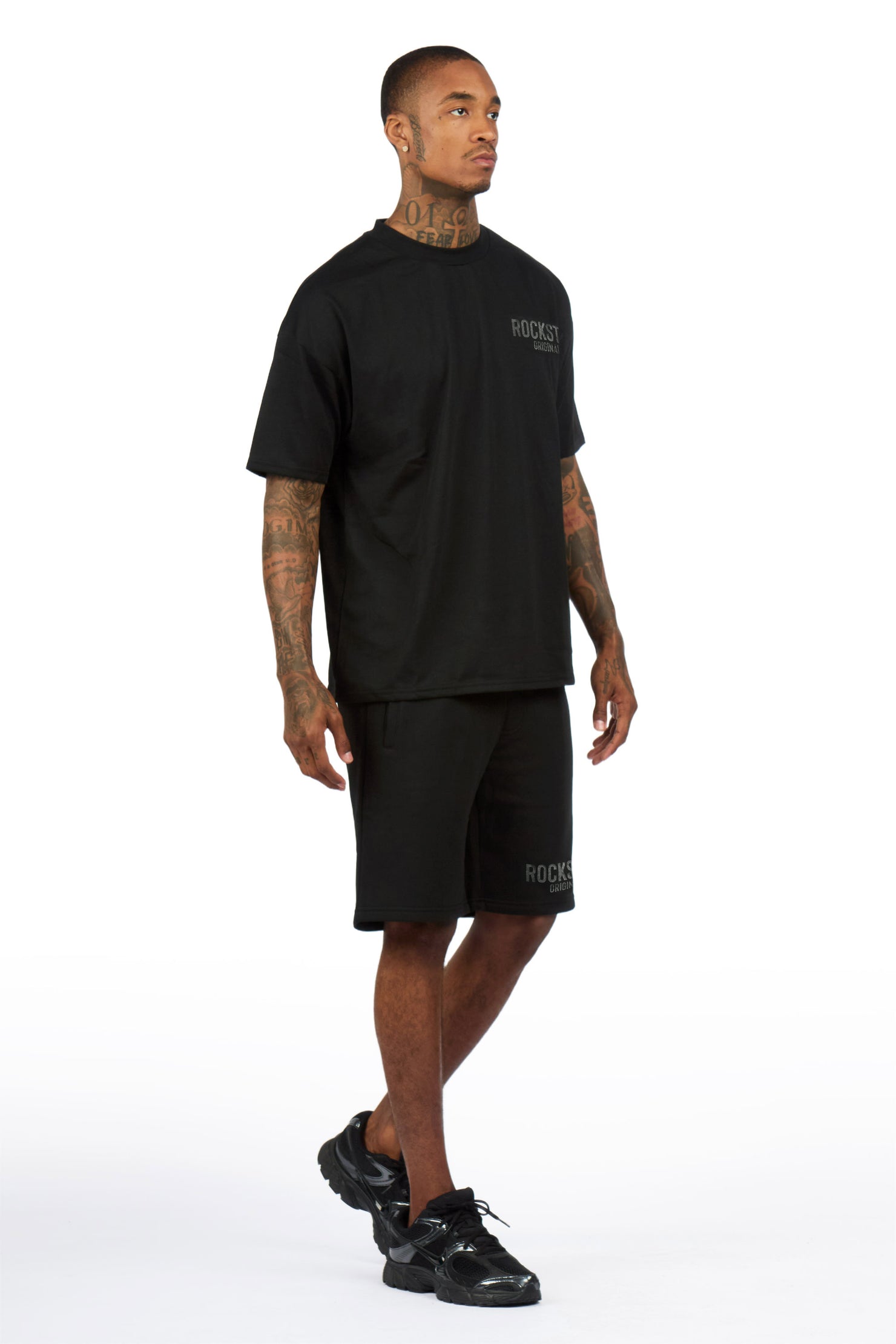Sana Black/Black Short Set