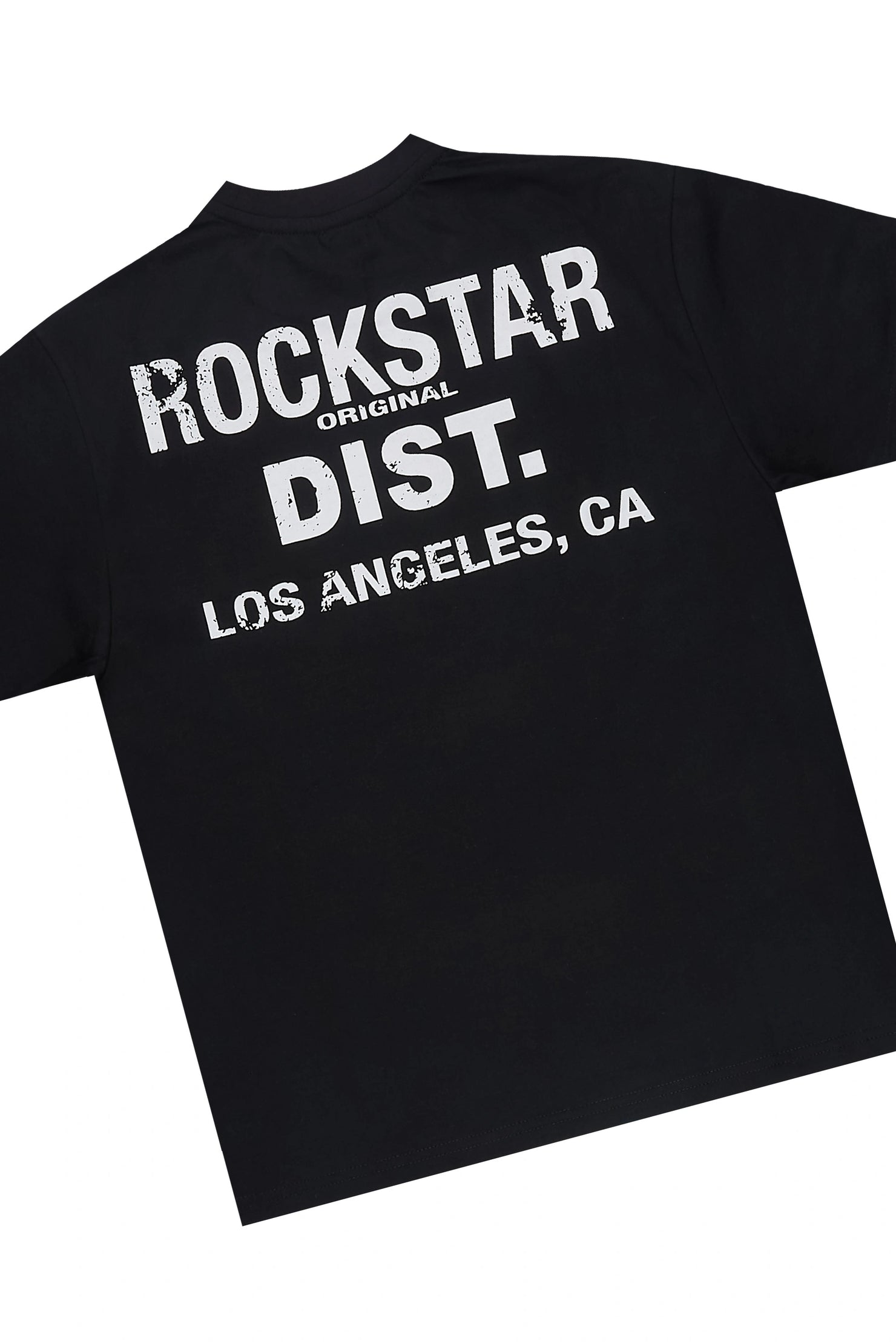 Boys Finn Black T-Shirt Carpenter Jort Set
