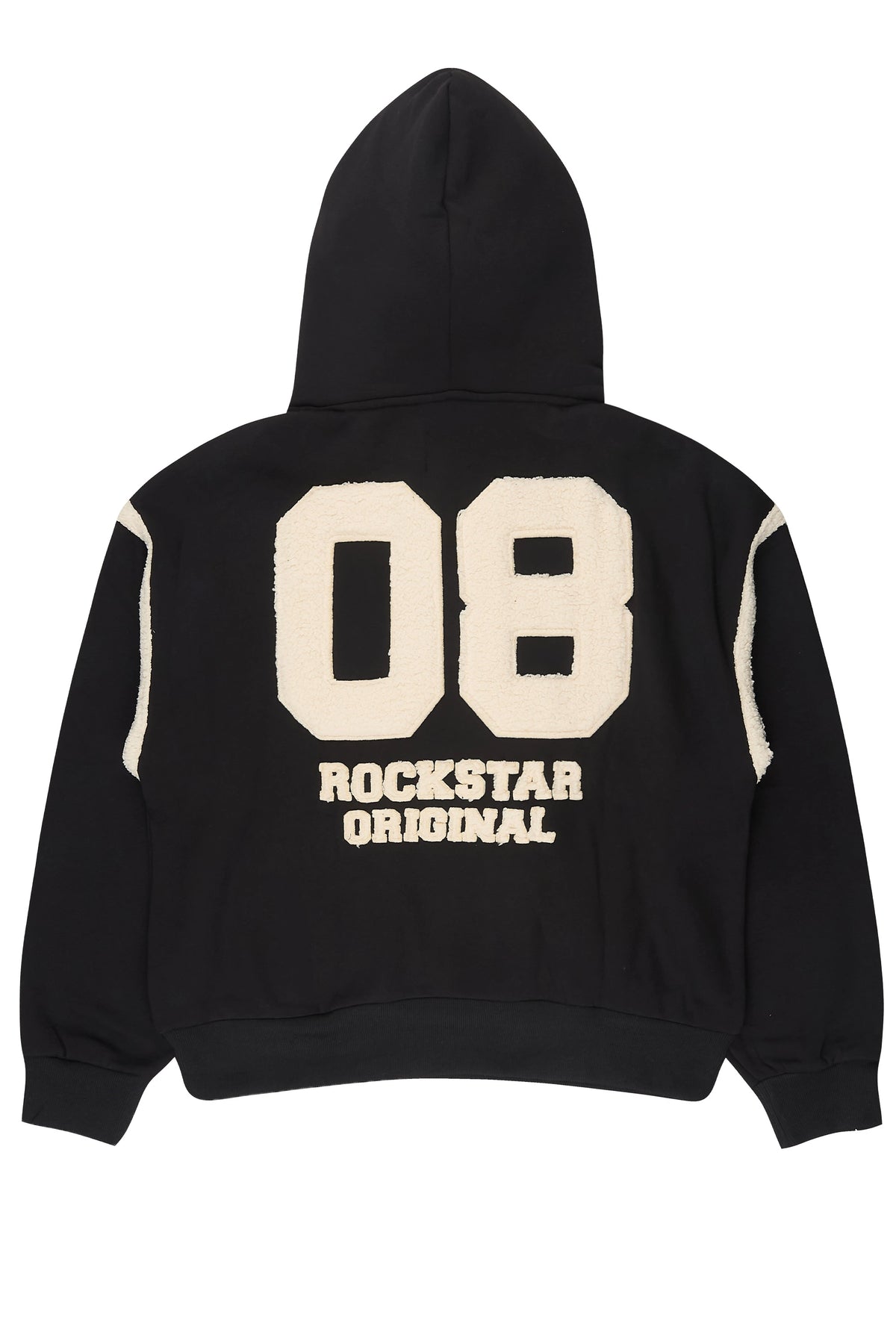 Tatiyana Black Sherpa Detail Hoodie