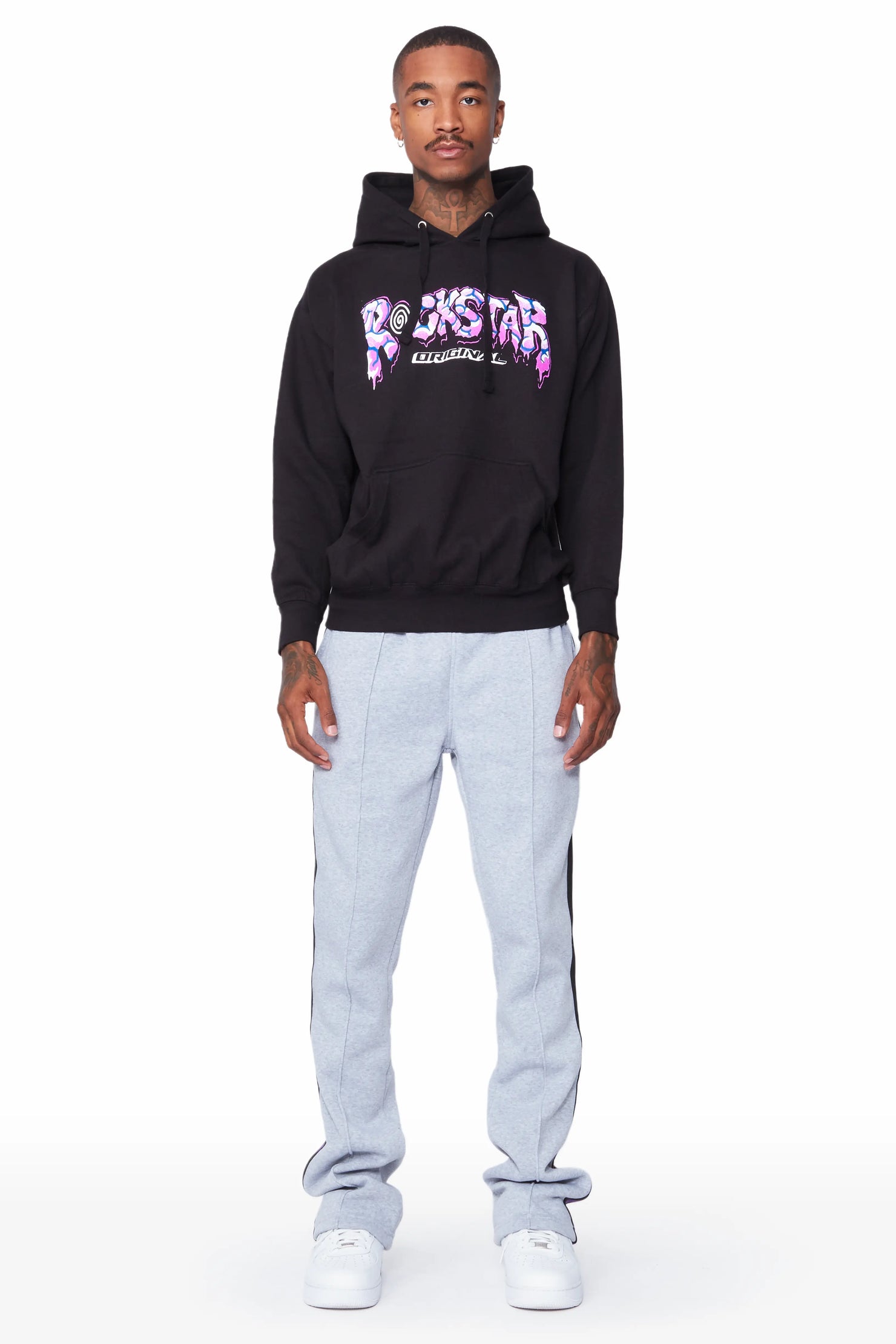 Gorka Black/Grey Hoodie Track Set