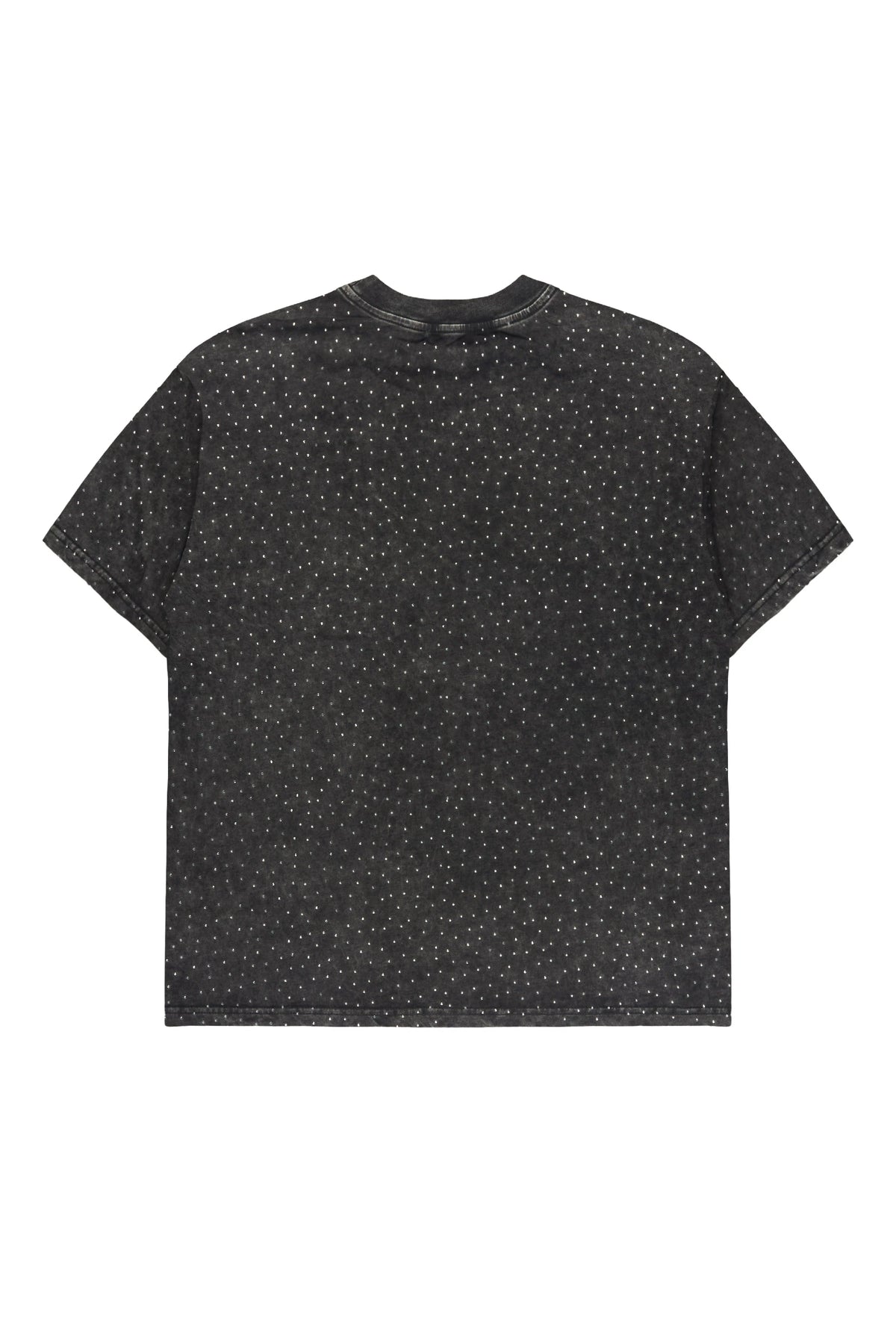 Andros Black Rhinestone Oversized Graphic T-Shirt