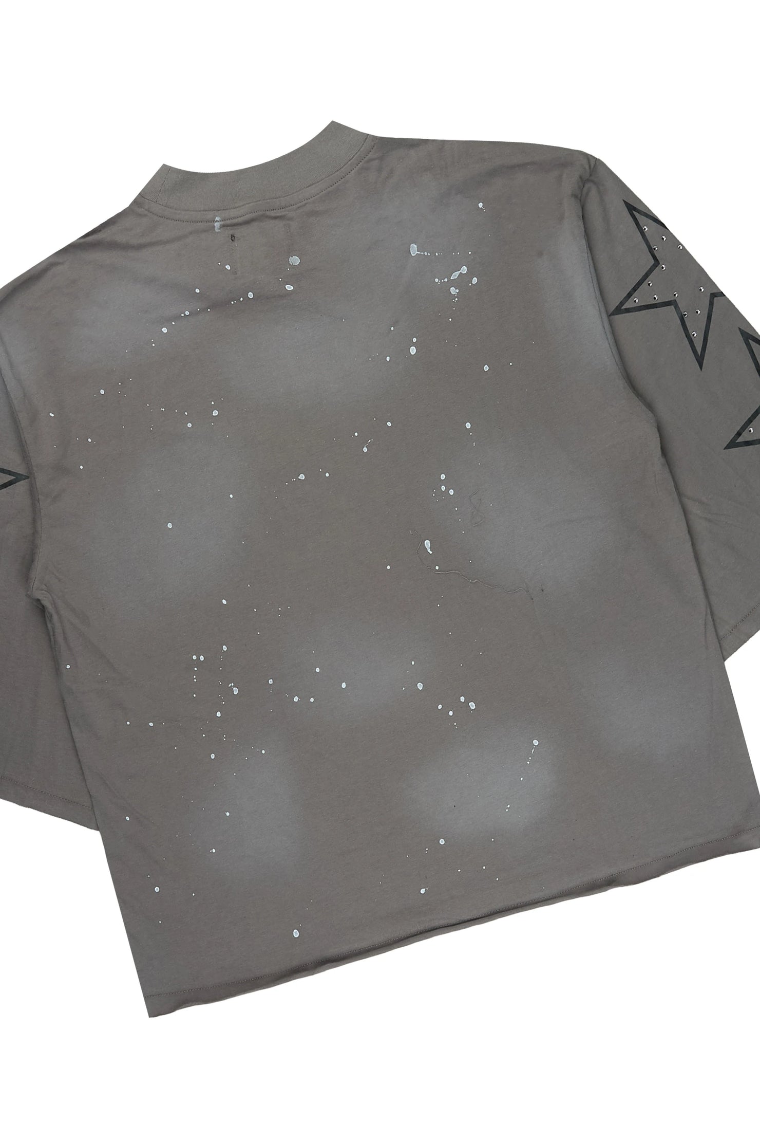 Zirka Grey Studded T-Shirt/Short Set