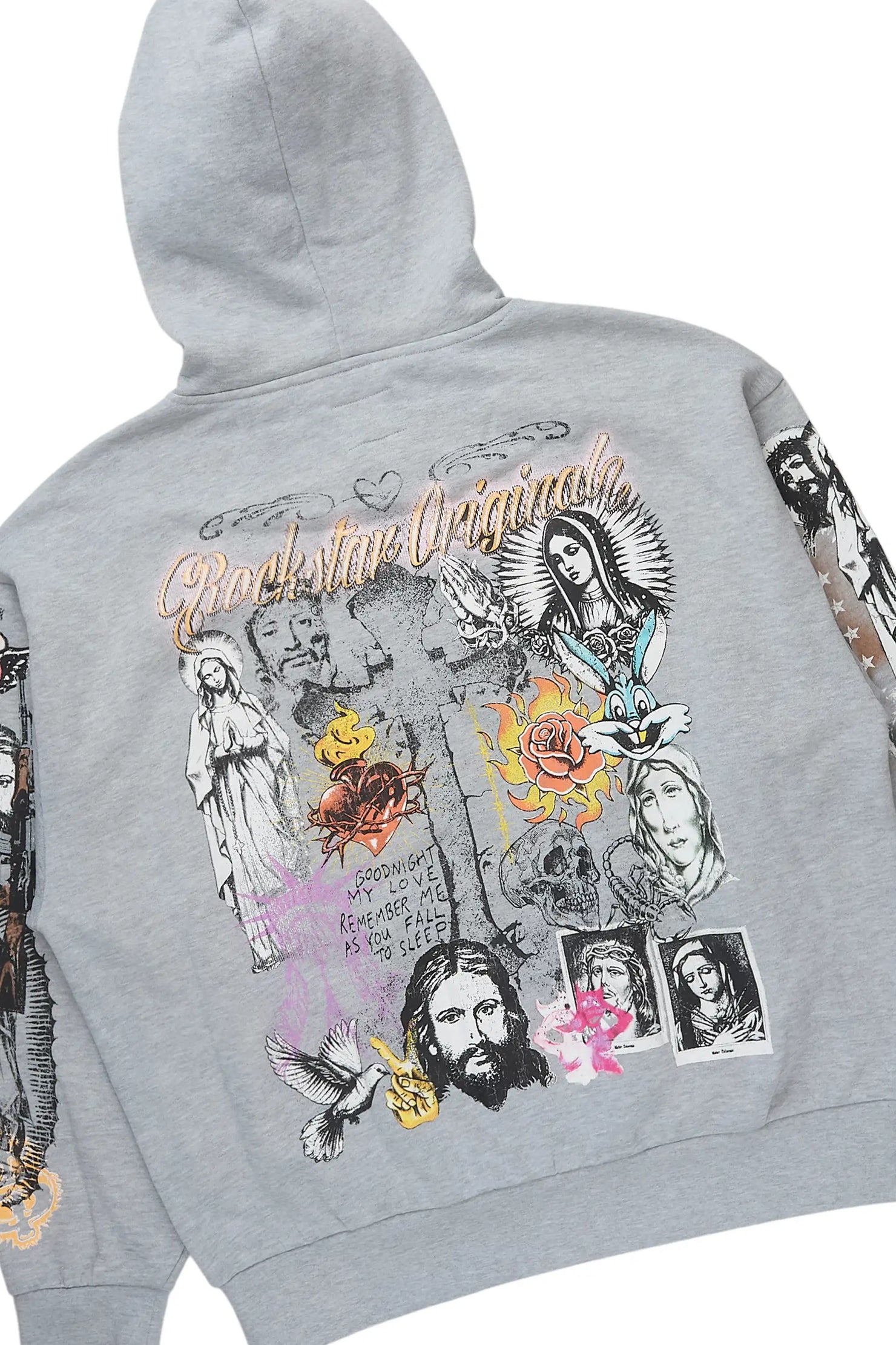 Diyos Heather Grey Hoodie/Baggy Pant Track Set