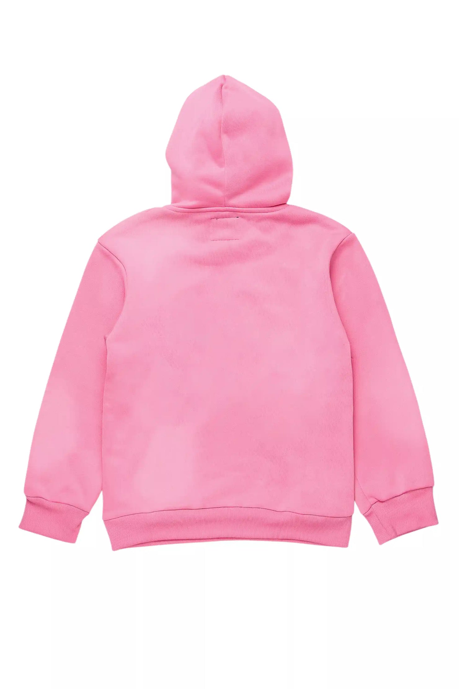Girls Danika Pink/Black Graphic Hoodie with Patch