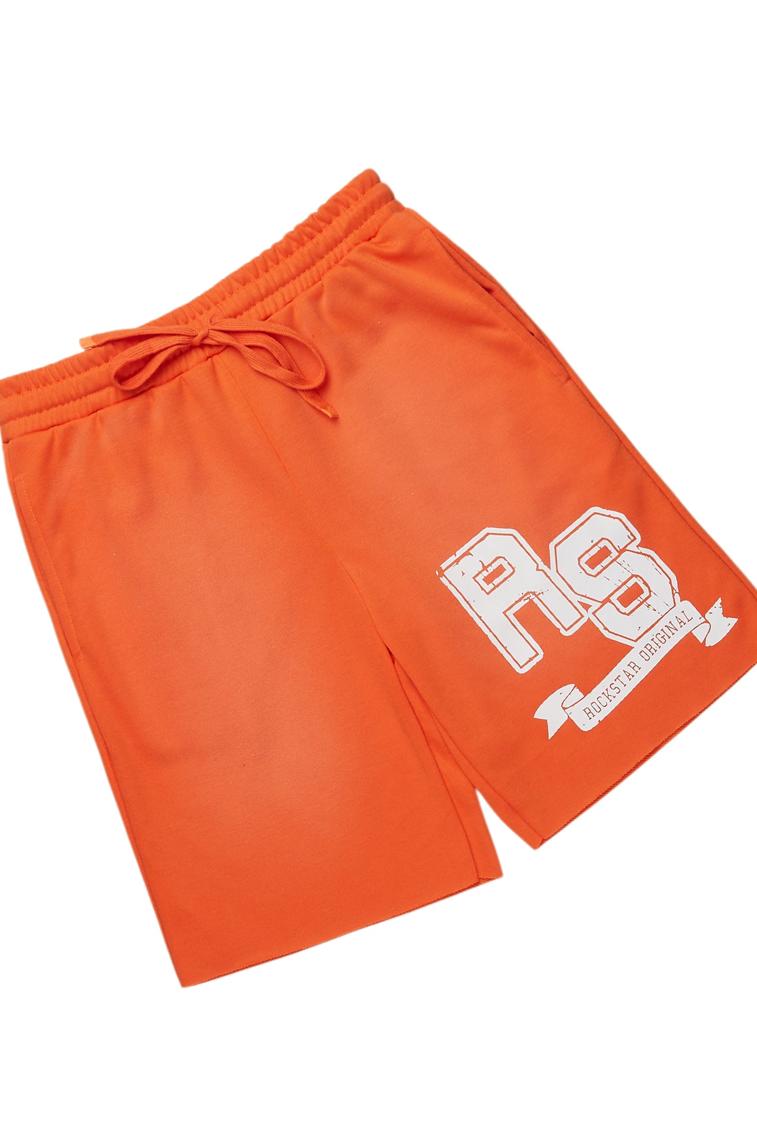 Tenita White/Orange T-Shirt Short Set