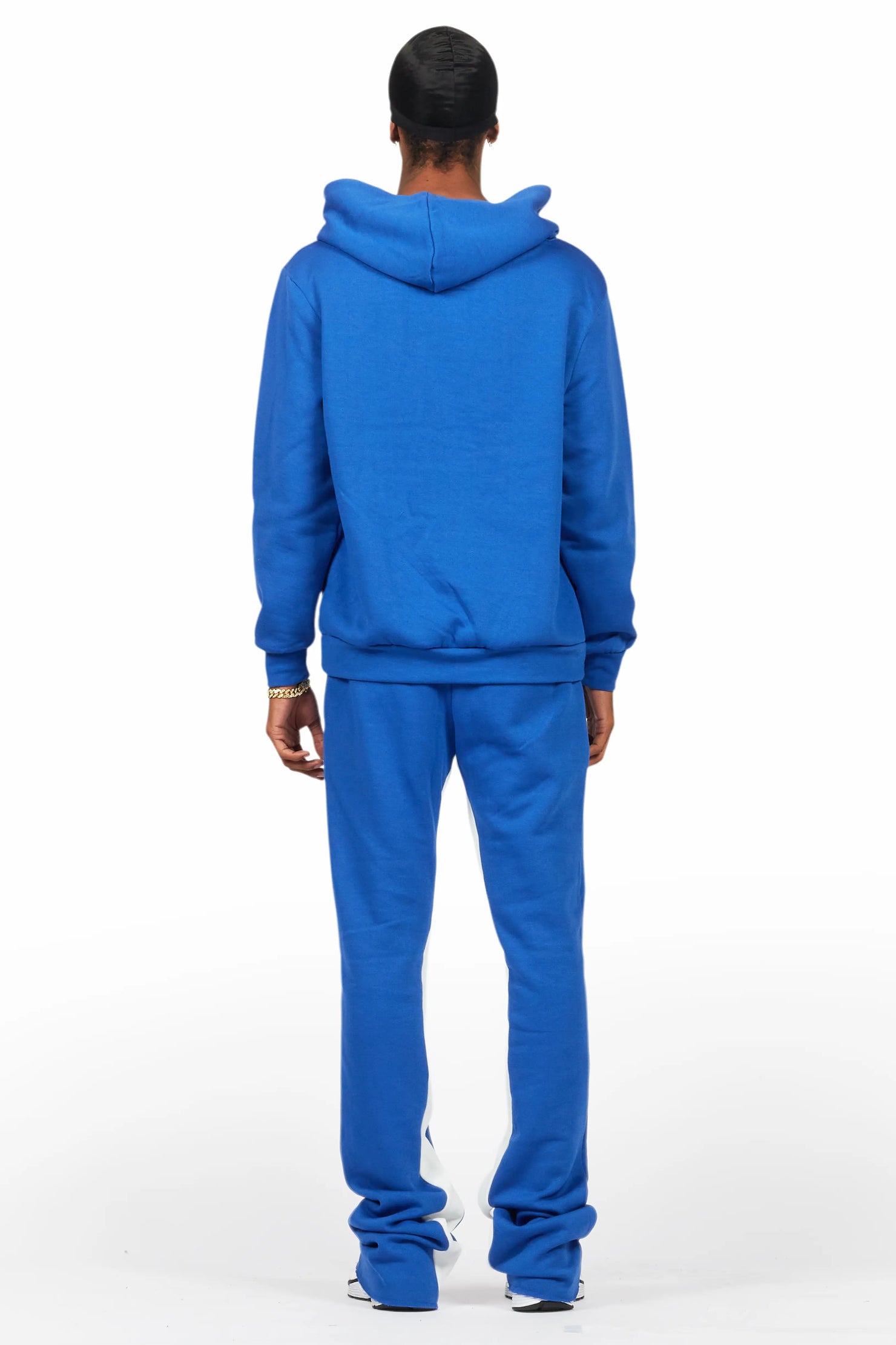 Basic Royal Blue Hoodie/Baggy Track Pant Set