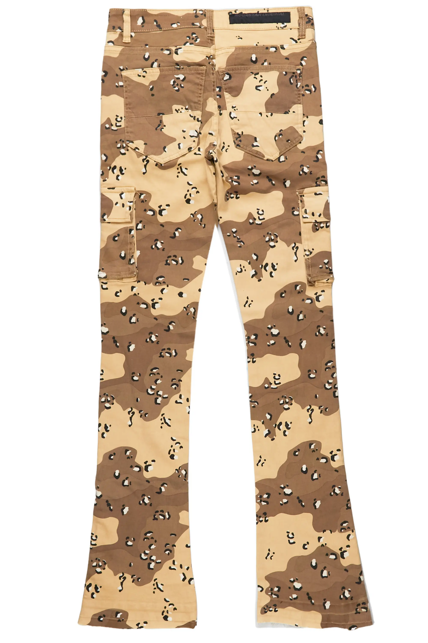 Waage Desert Camo Cargo Stacked Flare Jean