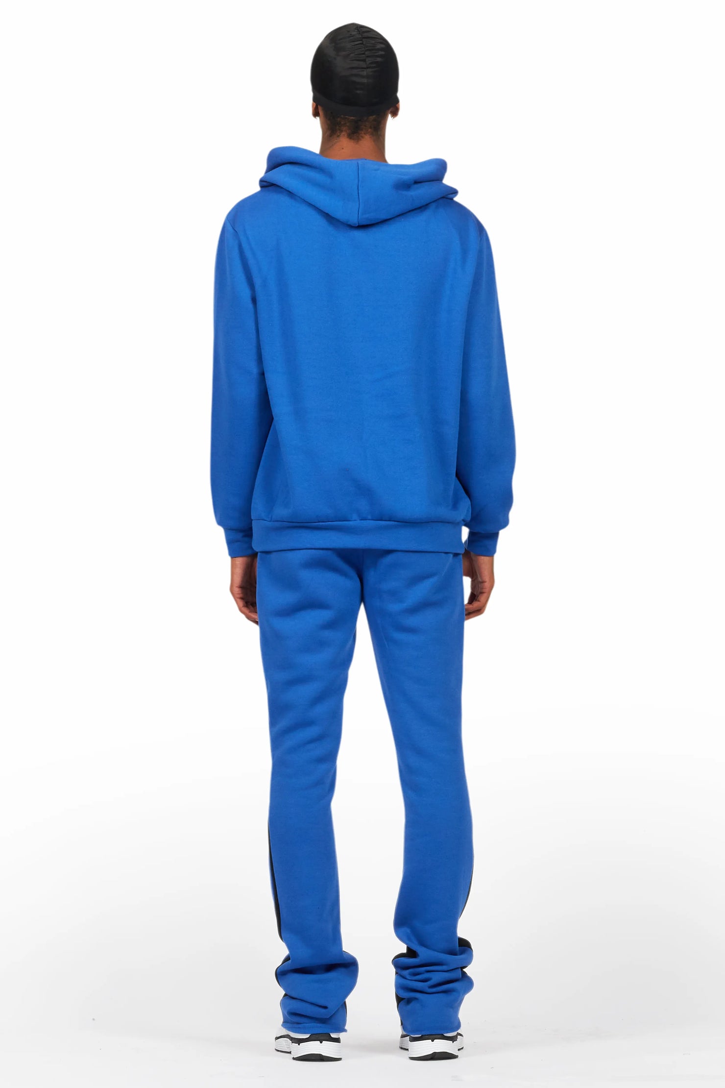Basic Royal Blue Hoodie/Stacked Flare Track Set