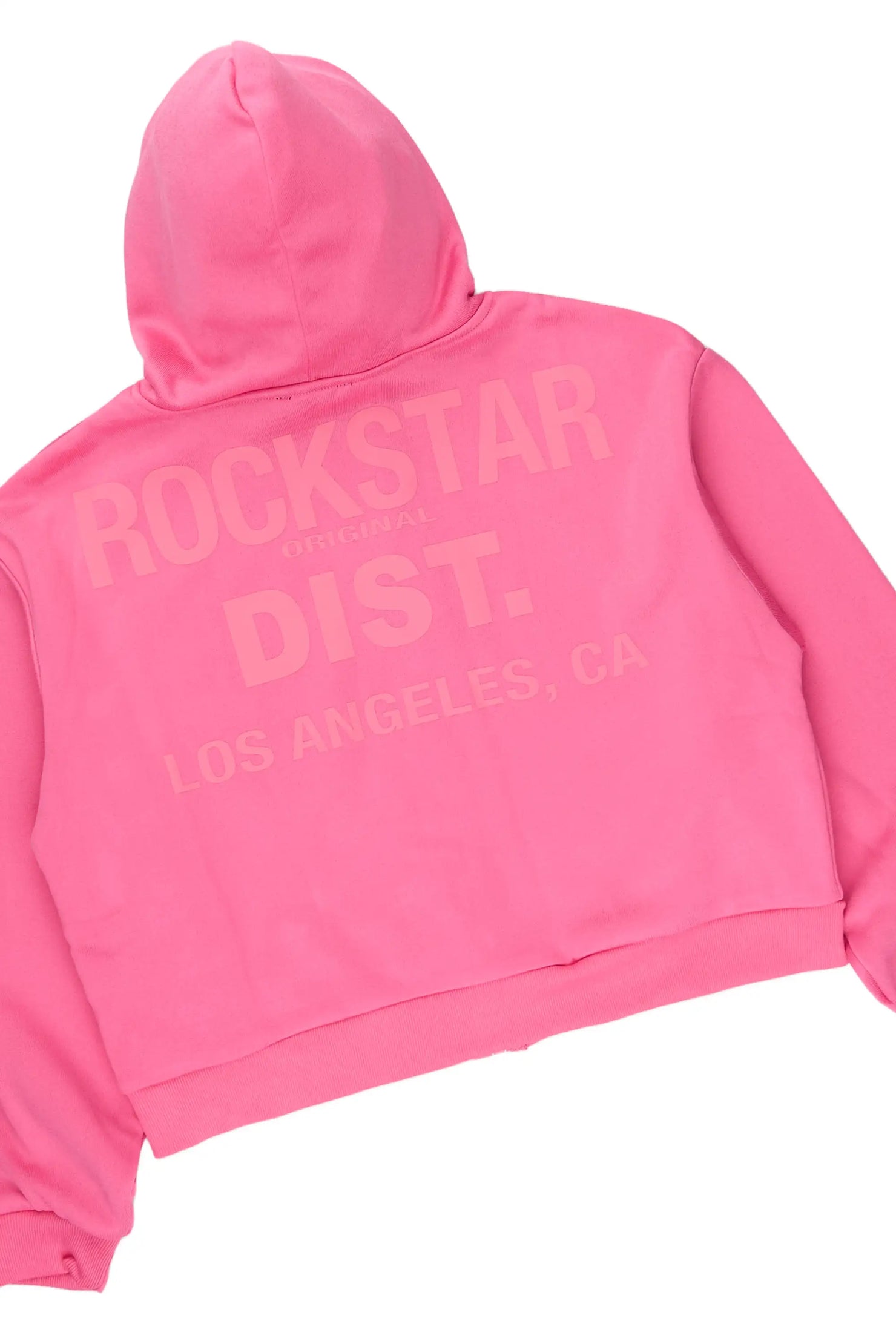 Girls Mauricia Pink Crop Baggy Track Set