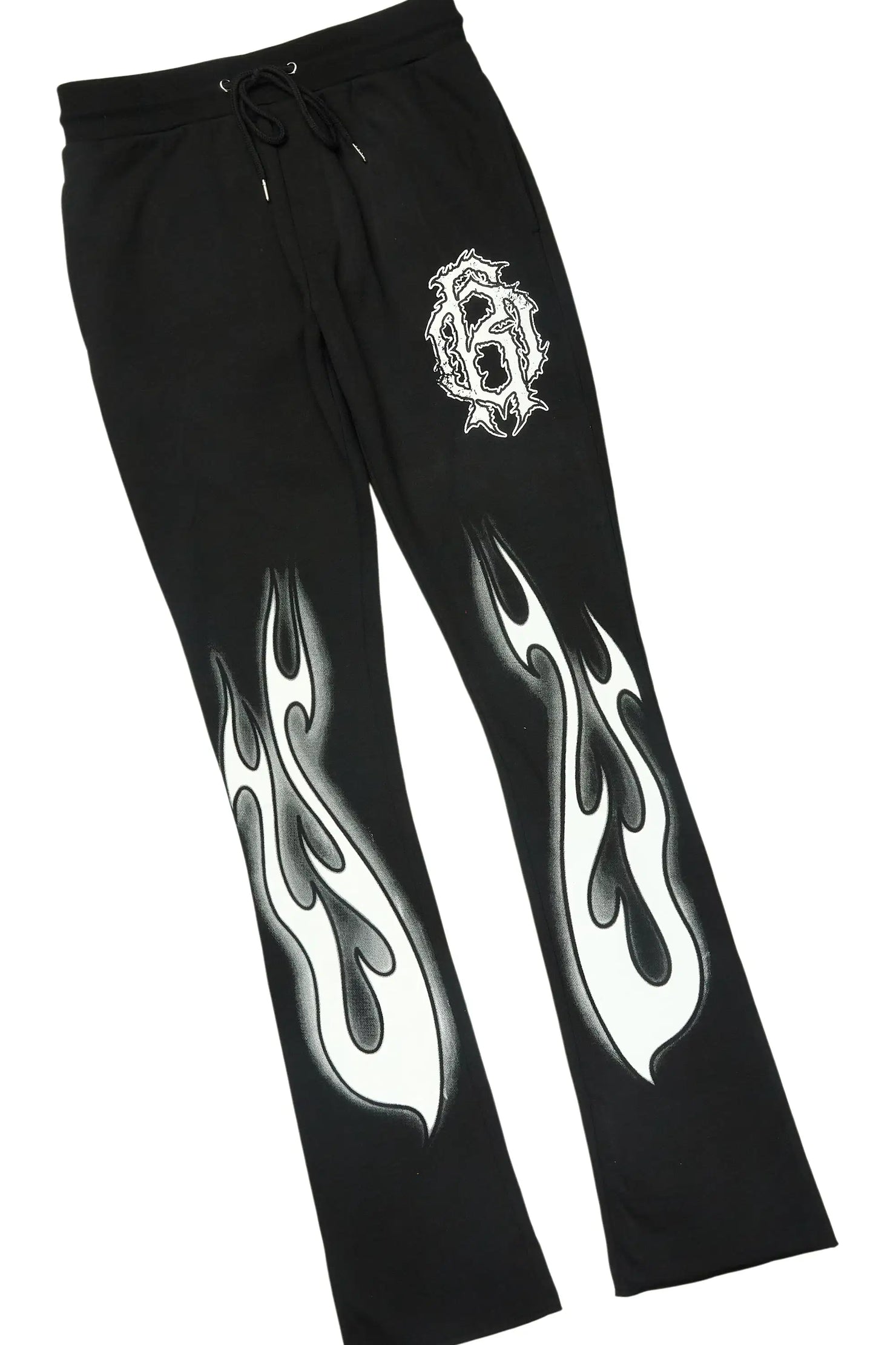 Nyro Black Hoodie/Stacked Pant Track Set