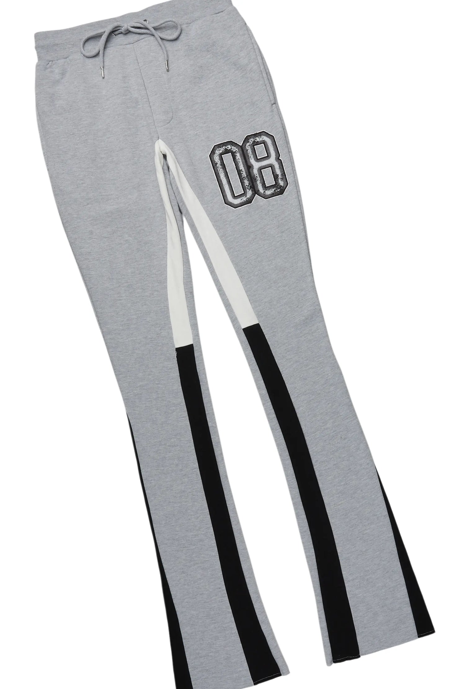 Fields Grey/White Stacked Flare Hoodie Track Set