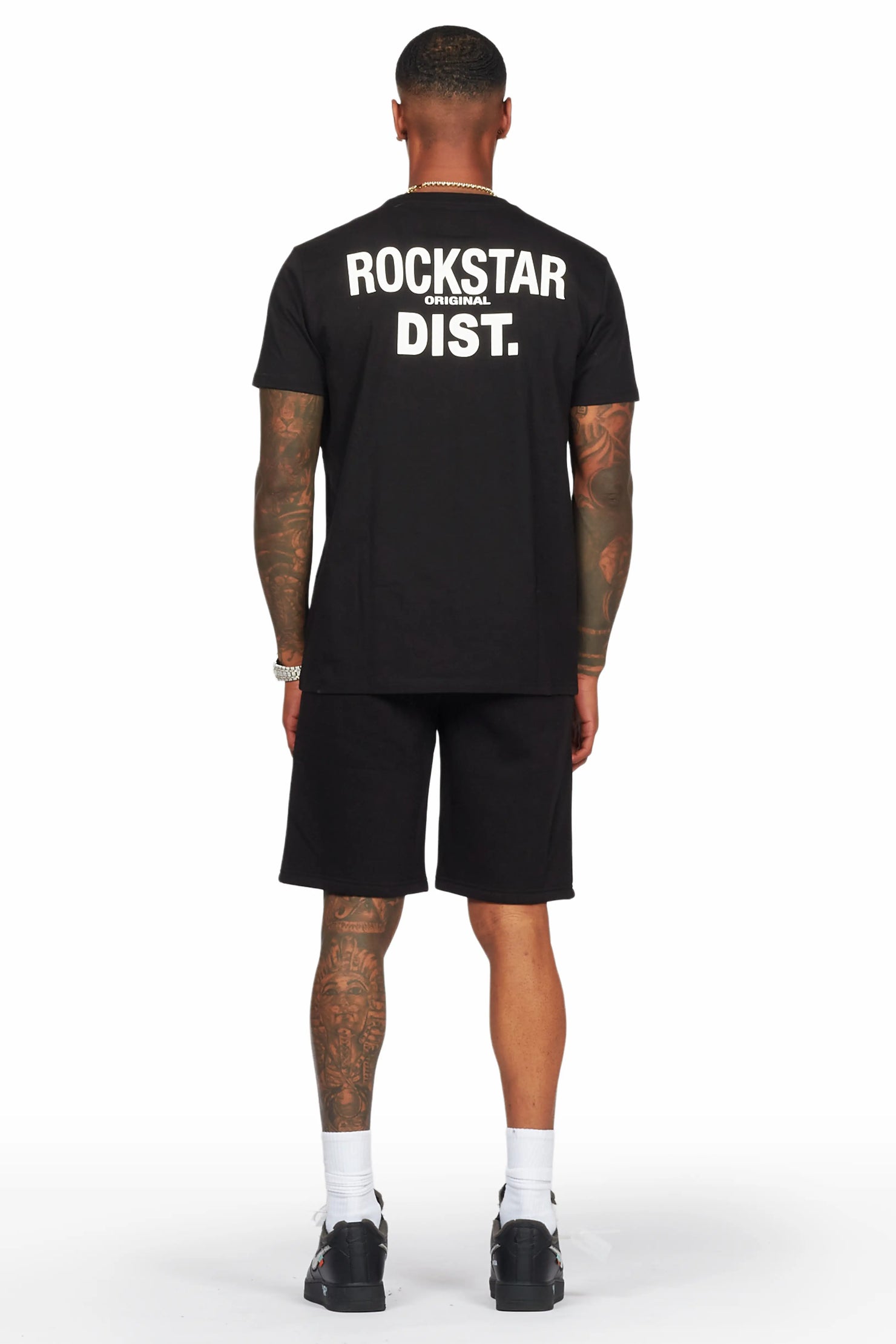 Alpine Black T-Shirt/Short Set