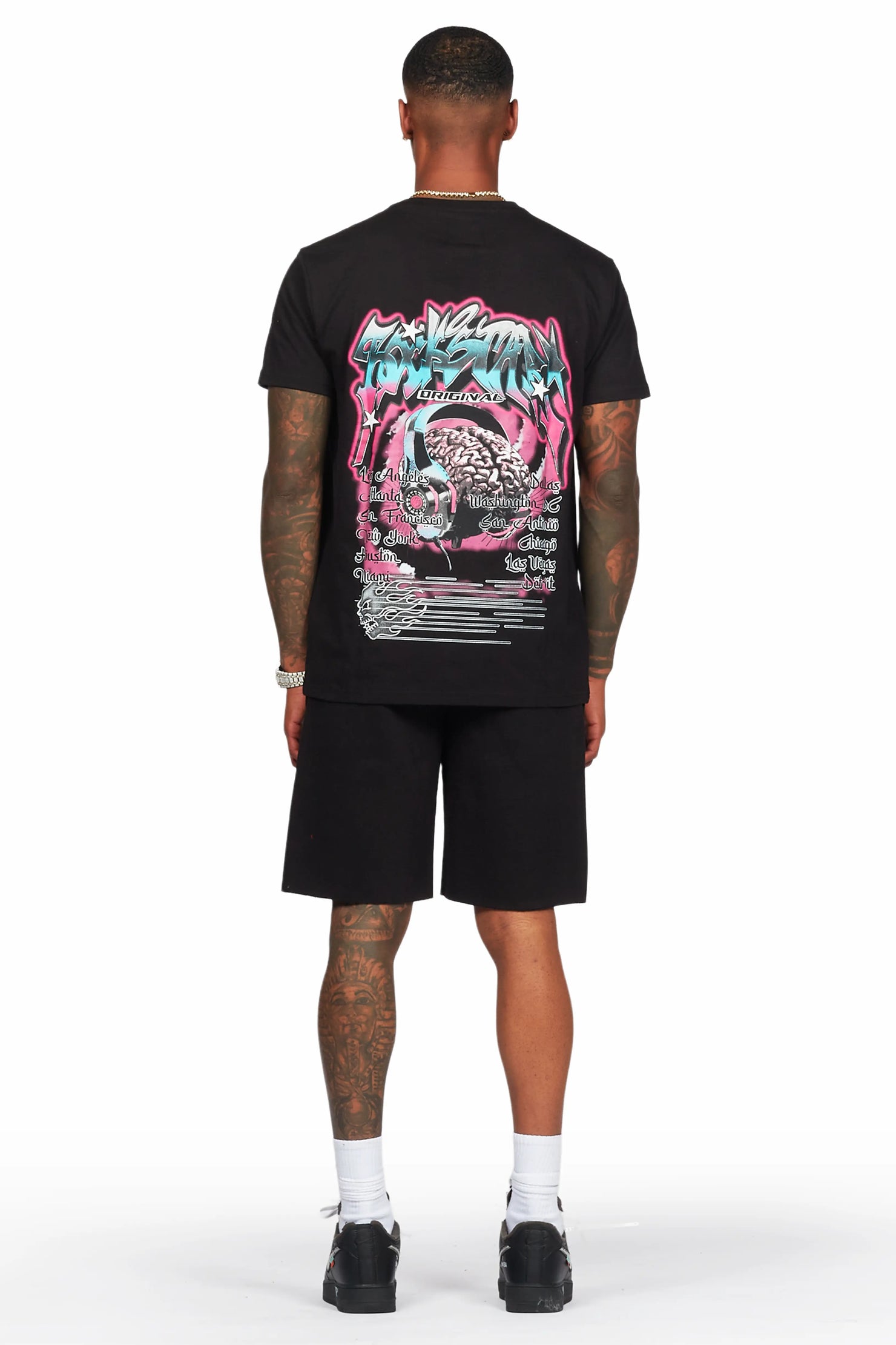Lucy Black T-Shirt/Short Set