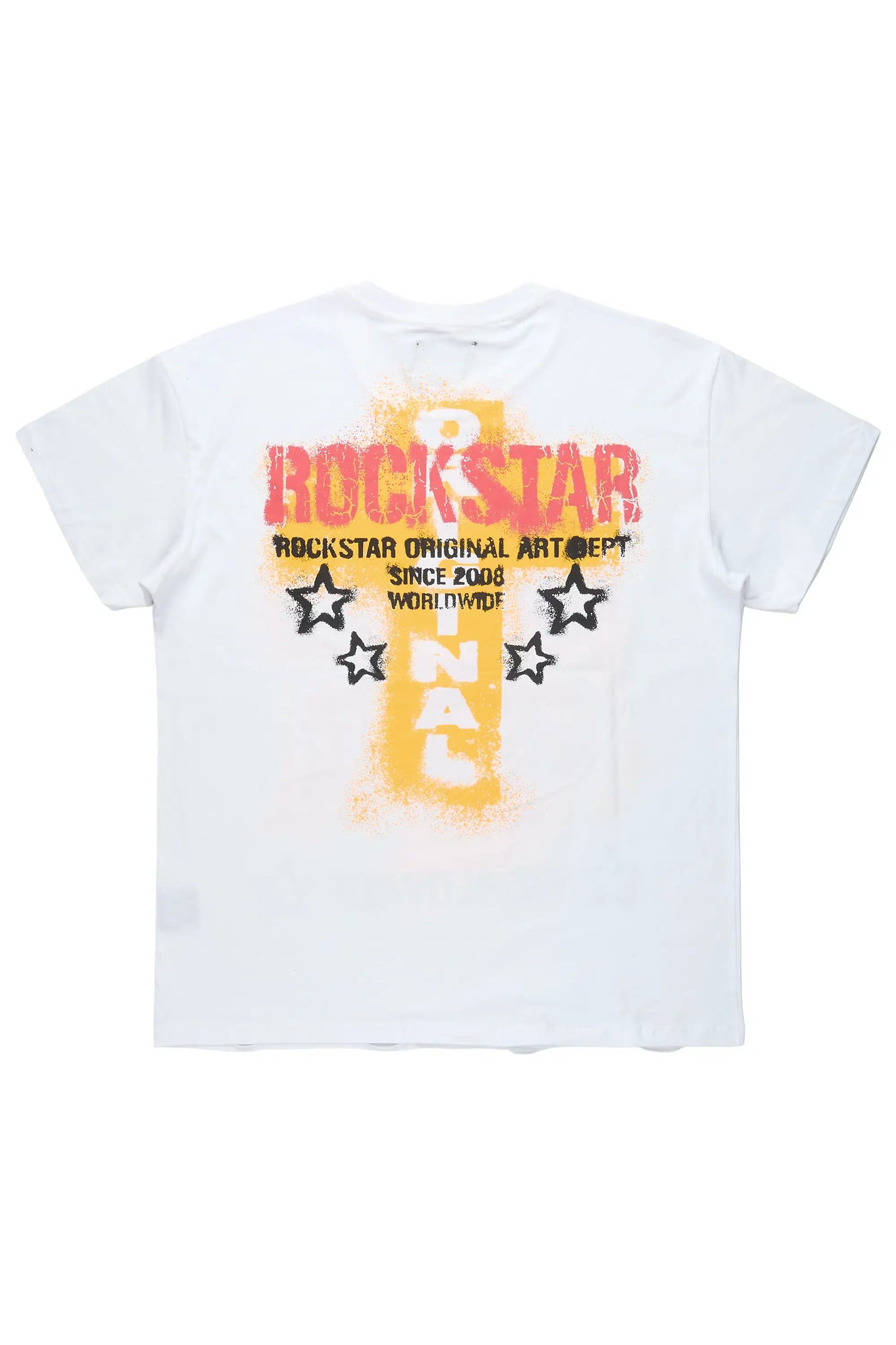 Crest White Oversized Graphic T-Shirt