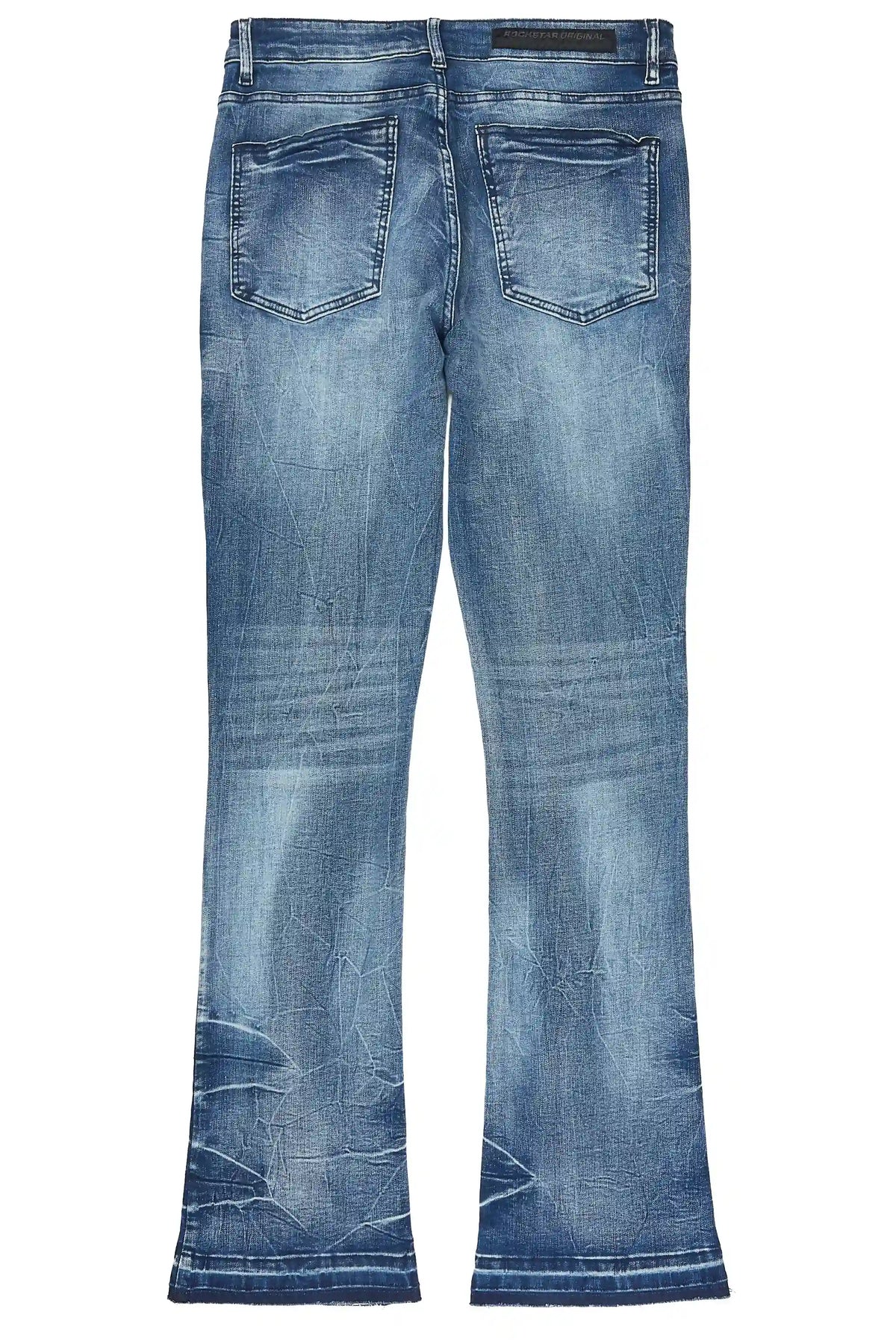Dalo Dark Blue Stacked Jean